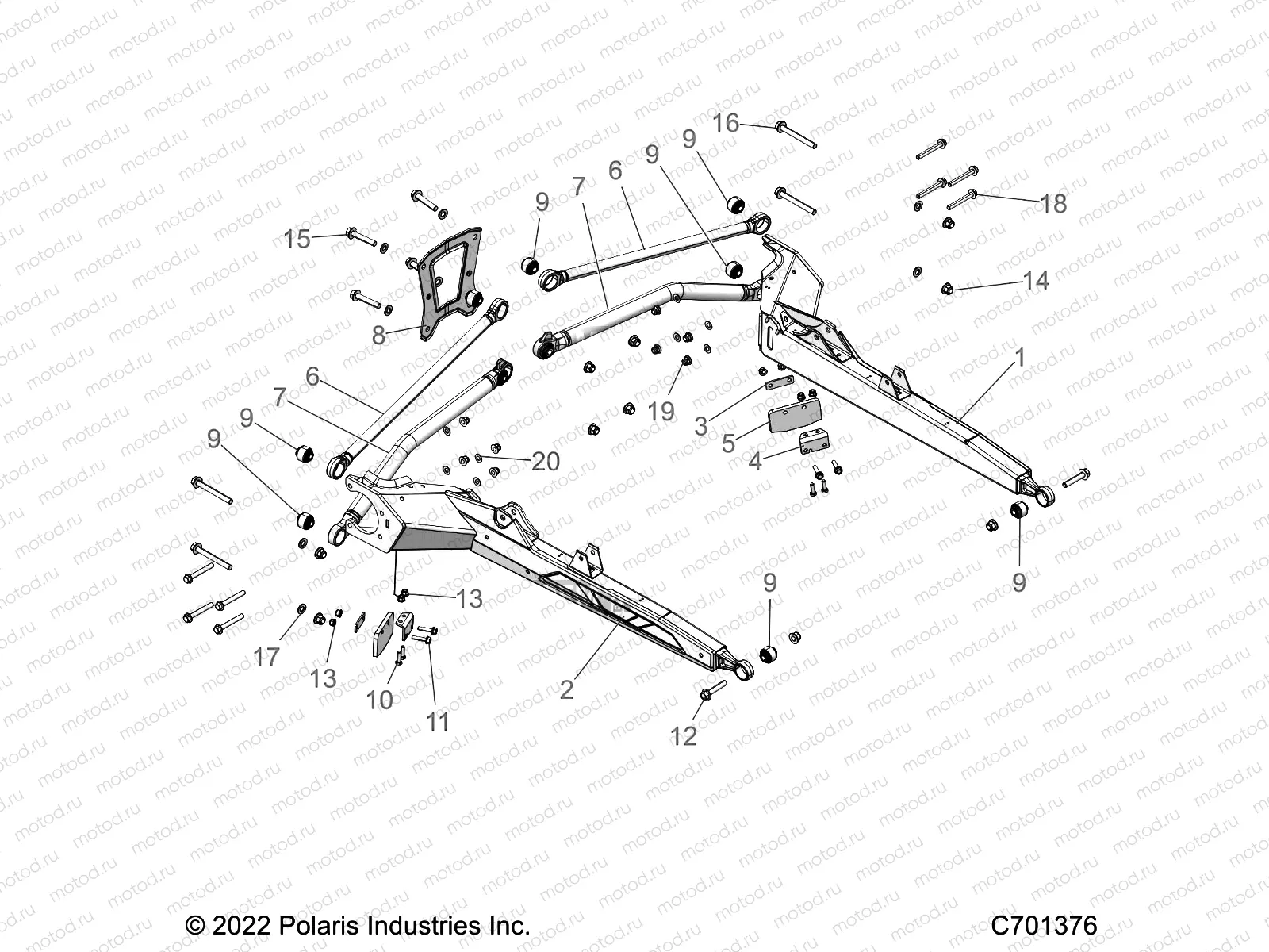 SUSPENSION | SUSPENSION, REAR CONTROL ARMS - Z22RAE92AD/AJ (C701376)