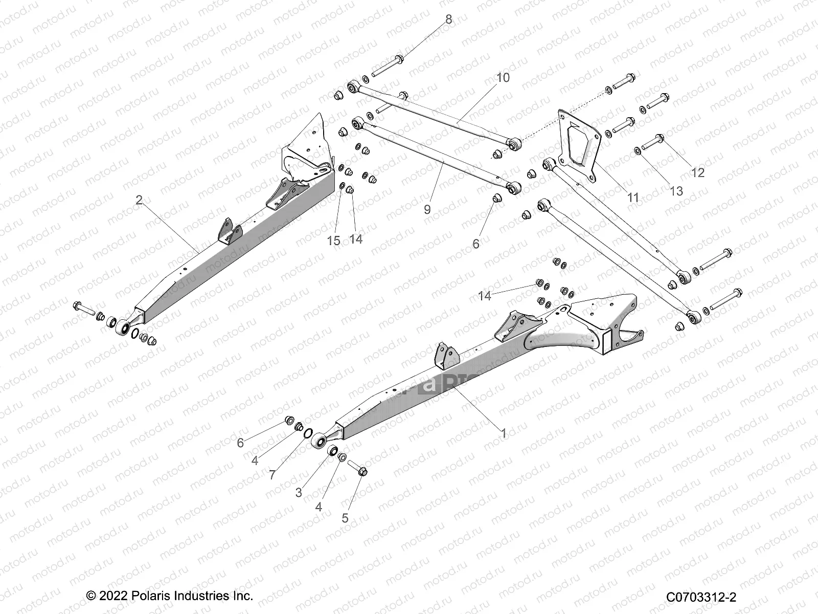SUSPENSION | SUSPENSION, REAR CONTROL ARMS - Z23NAK99A/99B (C0703312-2)