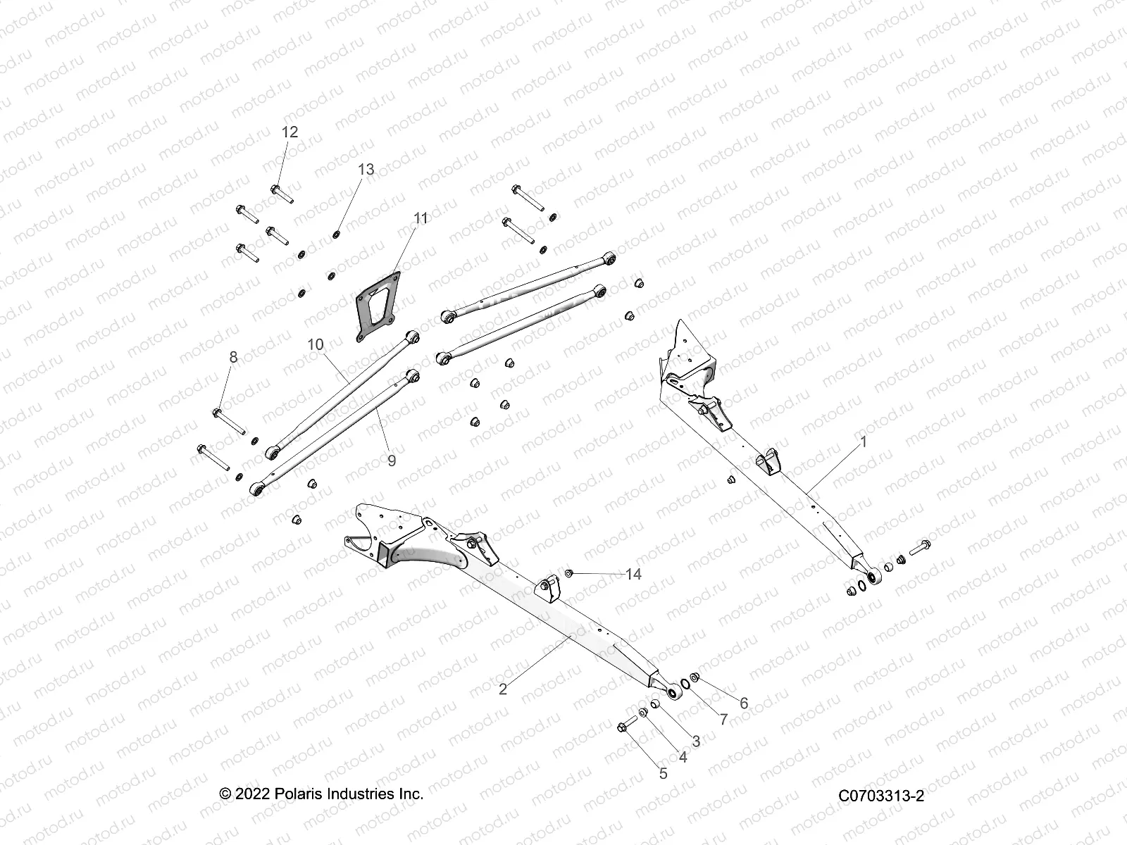 SUSPENSION | SUSPENSION, REAR CONTROL ARMS - Z23NAV99A/99B (C0703313-2)