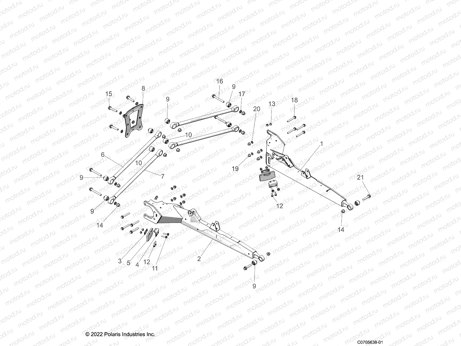SUSPENSION | SUSPENSION, REAR CONTROL ARMS - Z23RAD92AK/BK/AS/BS (C0702879-4)