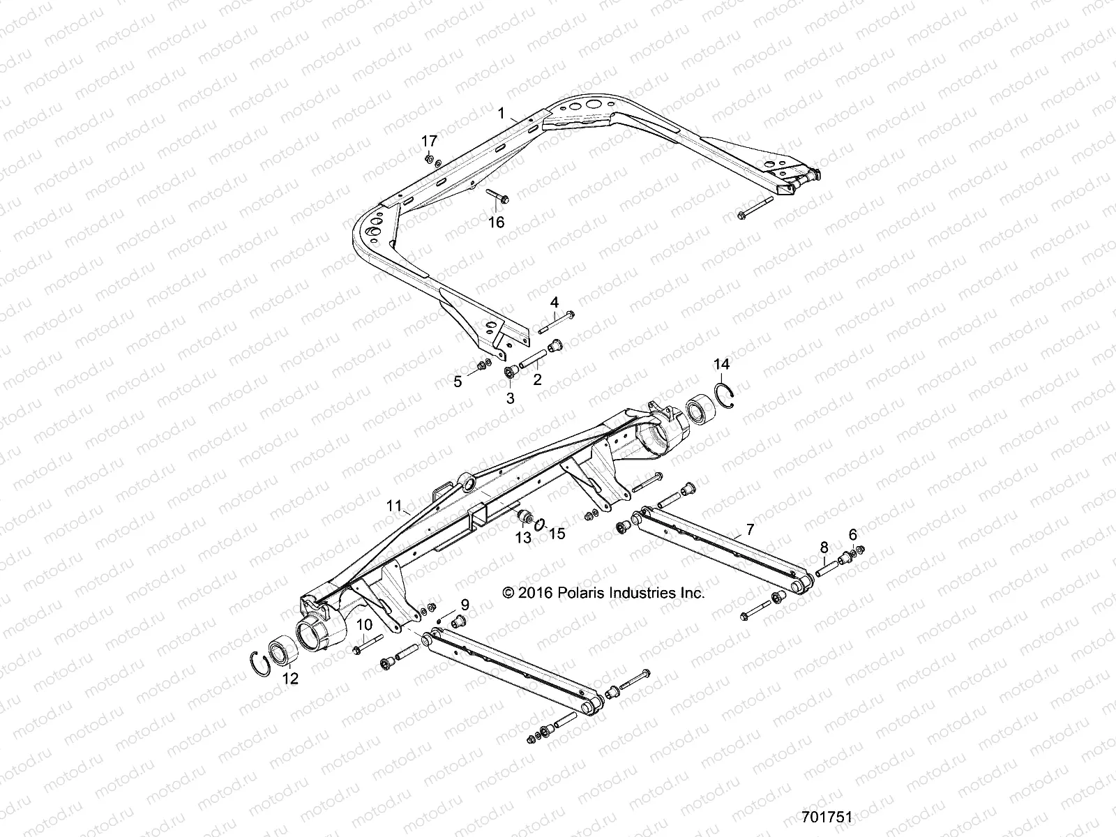 SUSPENSION | SUSPENSION, REAR - D17B3/4PD1AJ (701751)