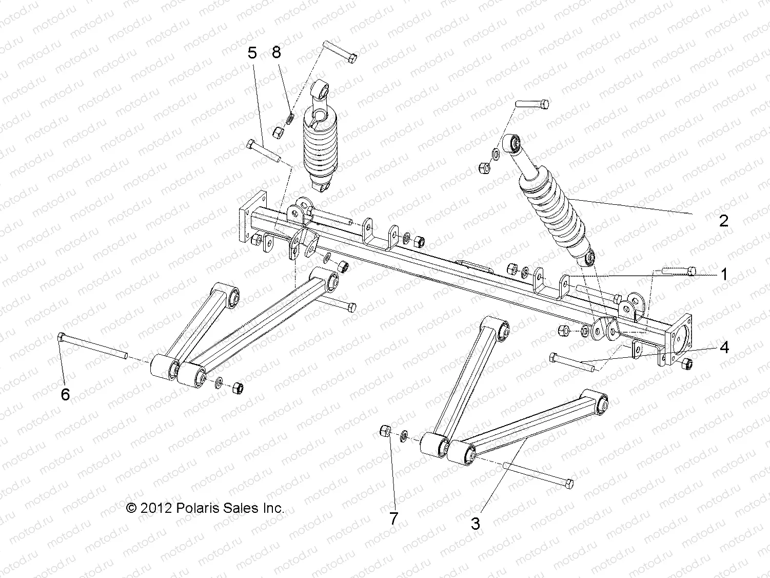 SUSPENSION | SUSPENSION, REAR, E2/E4/EL - L14G2A/L14G4A/L14G2S/L14G4S (49GEMSUSP13RR)