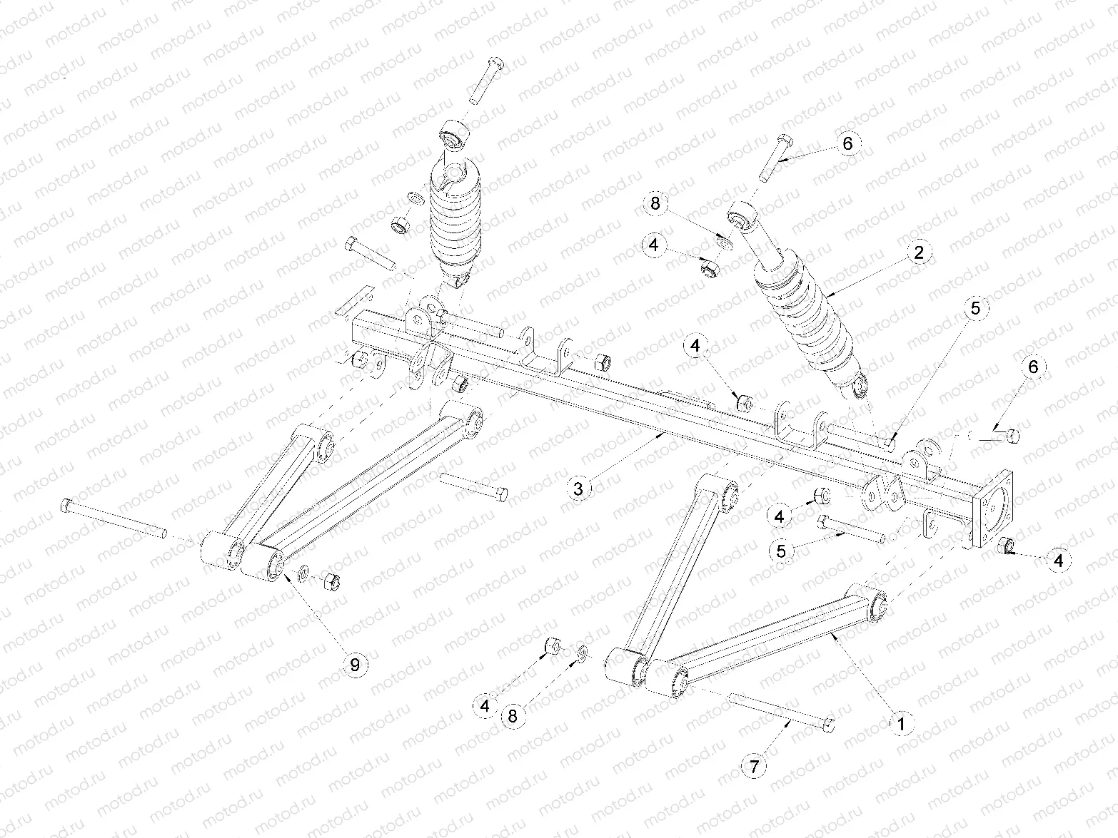SUSPENSION | SUSPENSION, REAR - e4 (49GEMSUSP11RROPT)