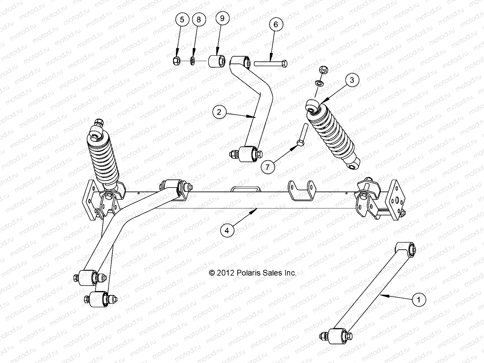 SUSPENSION | SUSPENSION, REAR - e6/eLXD (49GEMSUSP11RRE6)