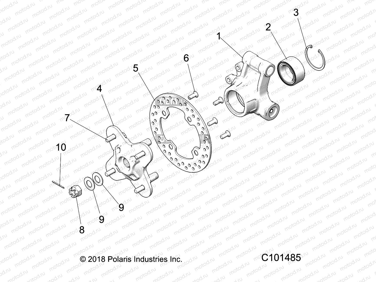 SUSPENSION | SUSPENSION, REAR HUB and BEARING CARRIER - A21SLE95FG/S95CG/S95FG (C101485)