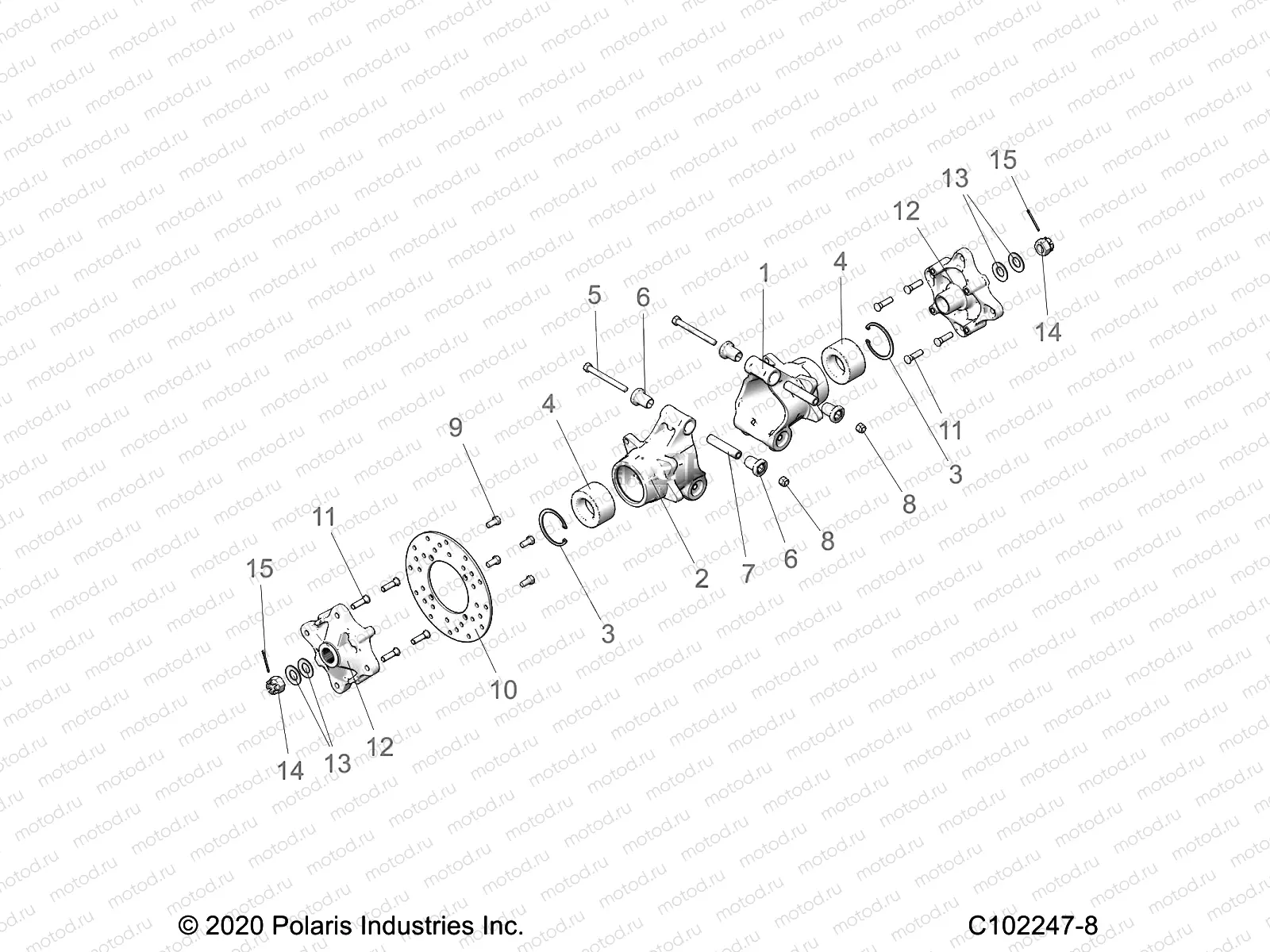SUSPENSION | SUSPENSION, REAR HUBS, CARRIER and BRAKE DISC - A21S6E57F1/FL (C102247-8)