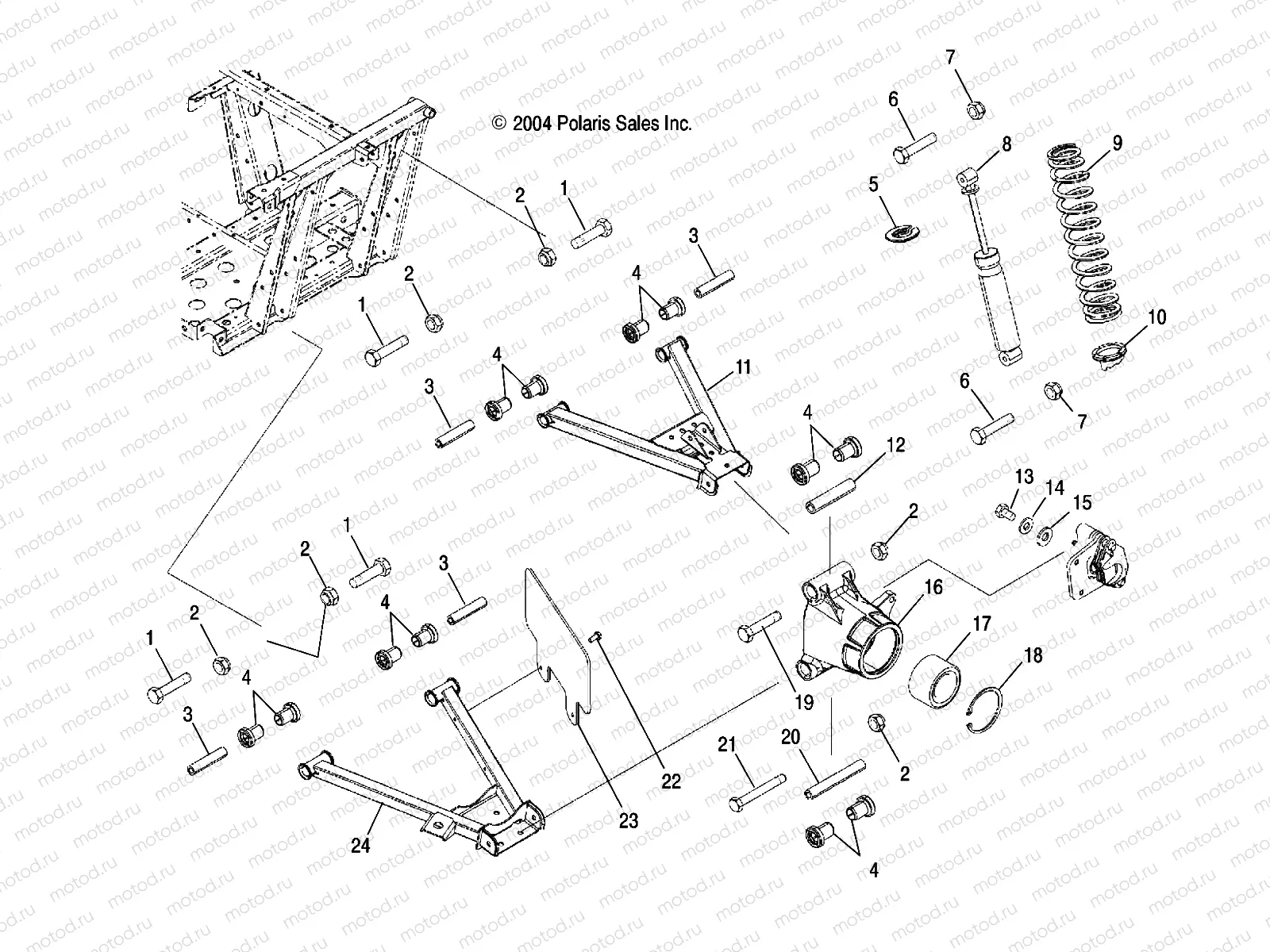 SUSPENSION | SUSPENSION, REAR - R05RD68AA/AB (4998269826C09)