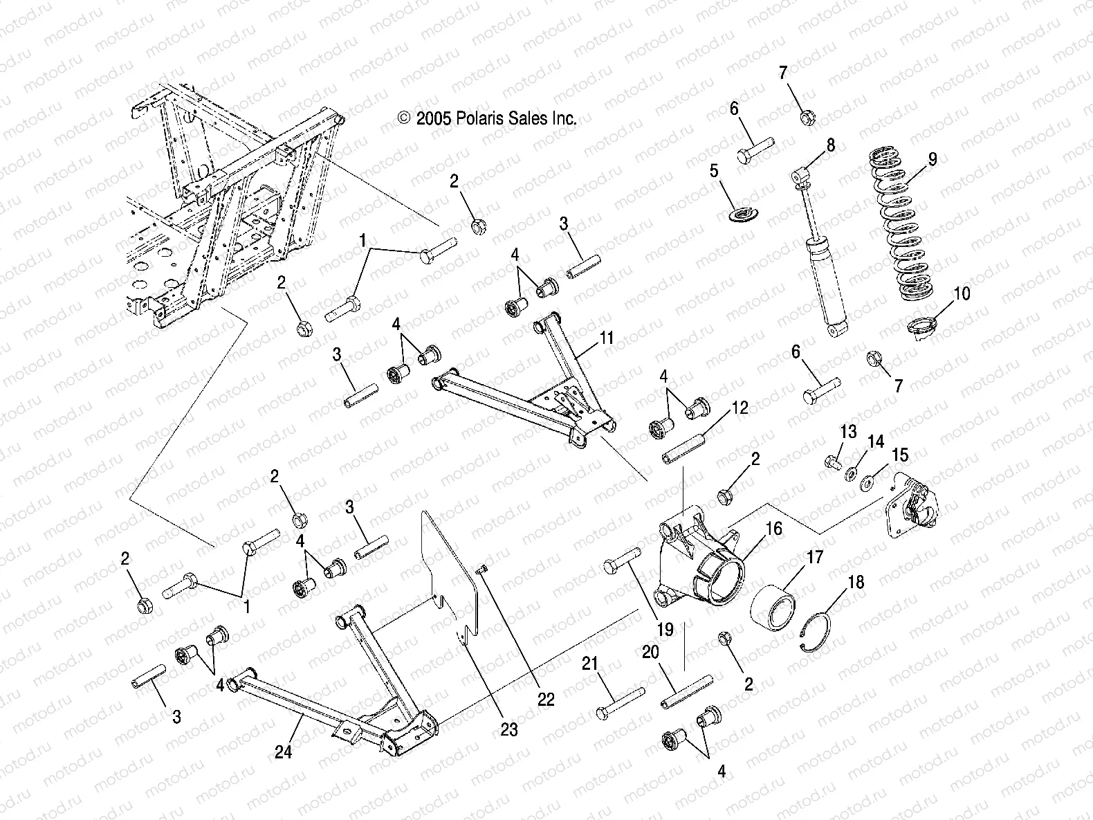 SUSPENSION | SUSPENSION, REAR - R07RB50AA/RH50AA (4999203249920324C09)
