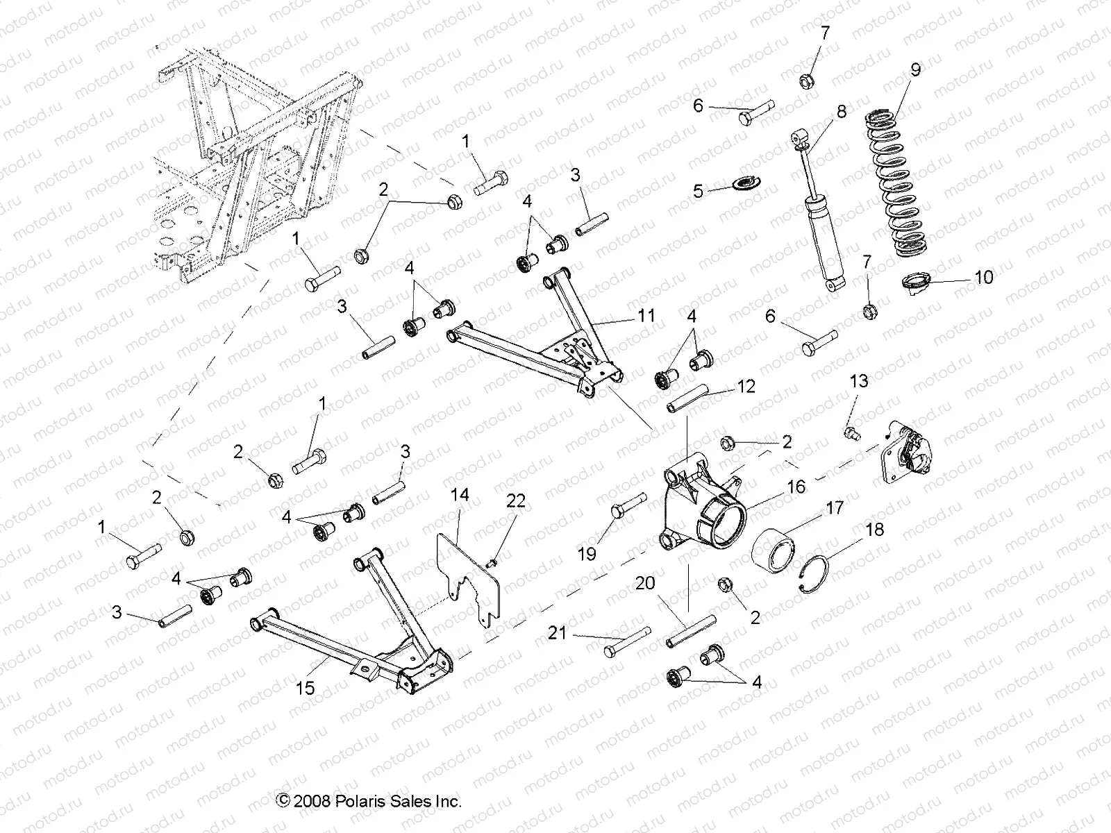 SUSPENSION | SUSPENSION, REAR - R09HH50AG/AR (49RGRSUSPRR095004X4)