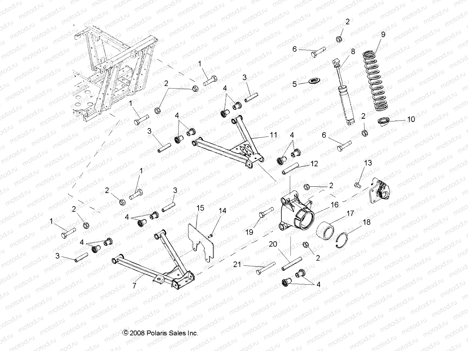 SUSPENSION | SUSPENSION, REAR - R09HH68/HY68 ALL OPTIONS (49RGRSUSPRR094X4700)