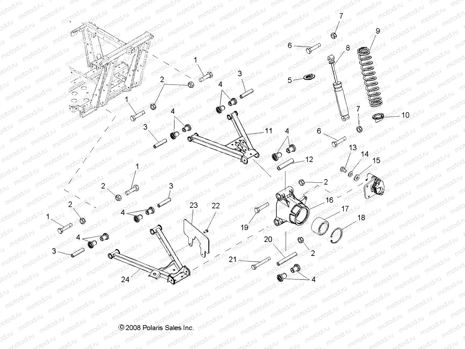 SUSPENSION | SUSPENSION, REAR - R09RB50AF (49RGRSUSPRR097004X4)