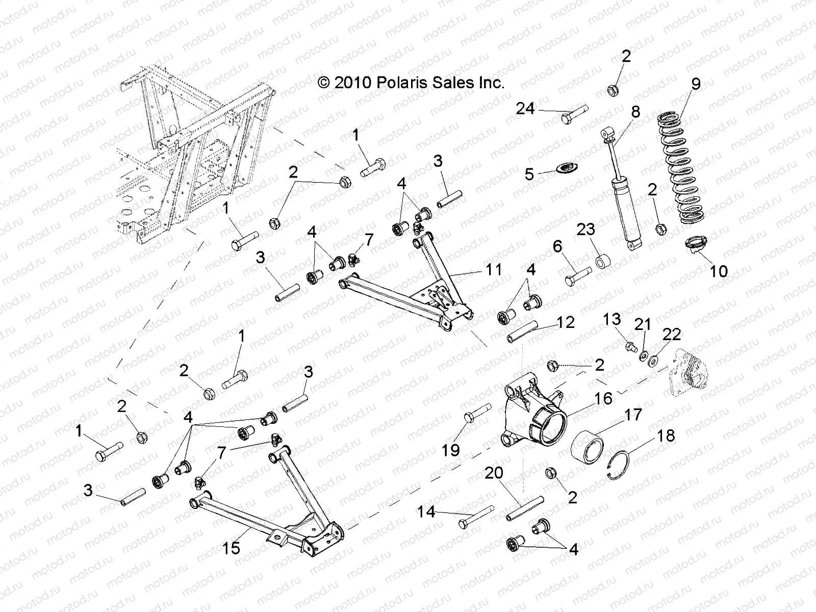 SUSPENSION | SUSPENSION, REAR - R12RH50AG/AH/AM/AR/AZ (49RGRSUSPRR11500EFI)