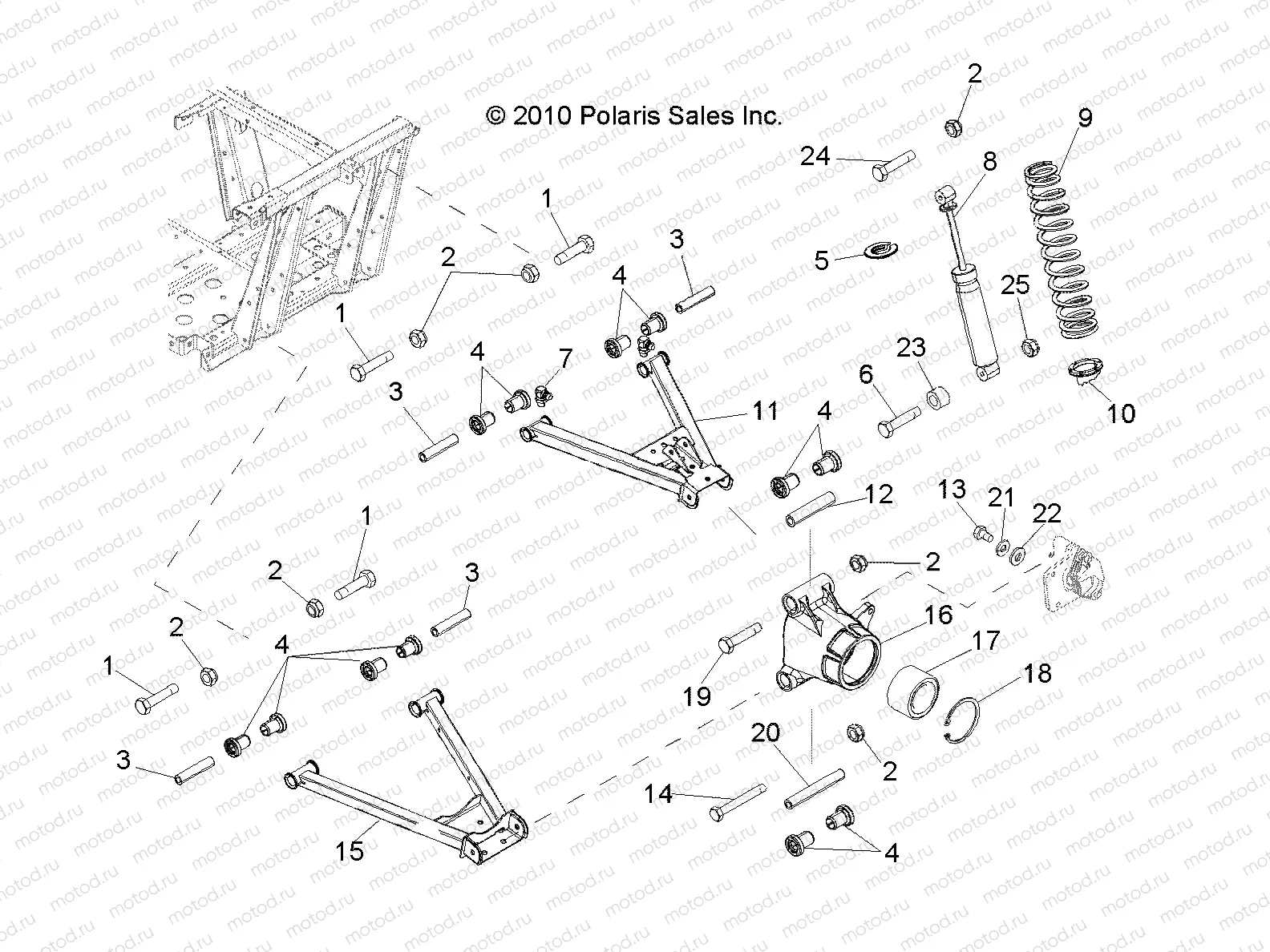 SUSPENSION | SUSPENSION, REAR - R12WH50AG/AH/AK/AR (49RGRSUSPRR11500CREW)