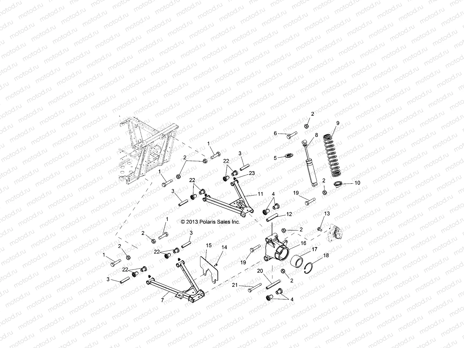 SUSPENSION | SUSPENSION, REAR - R14TH90FX (49RGRSUSPRR14900D)