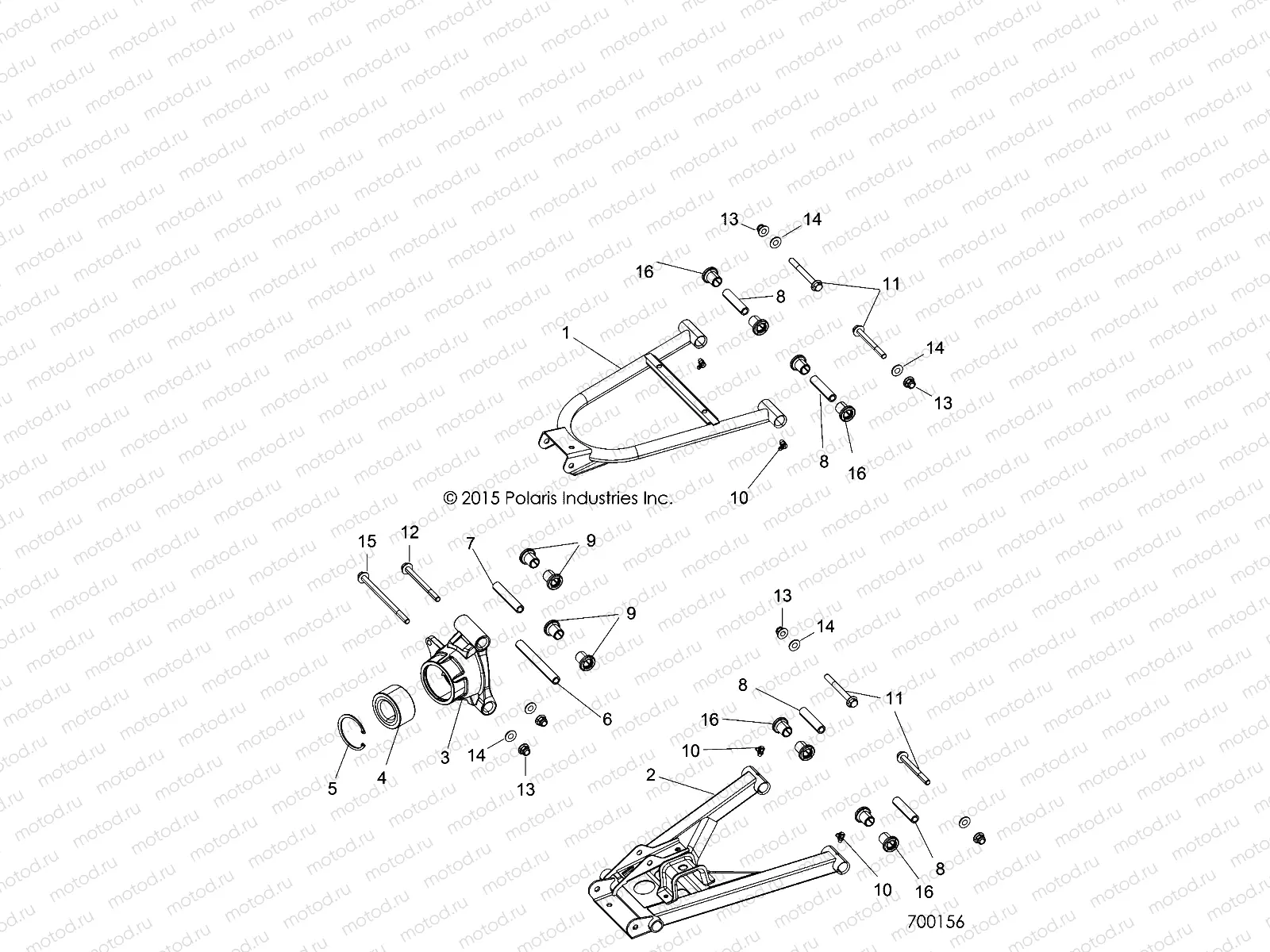 SUSPENSION | SUSPENSION, REAR - R15RTE87FA (700156)