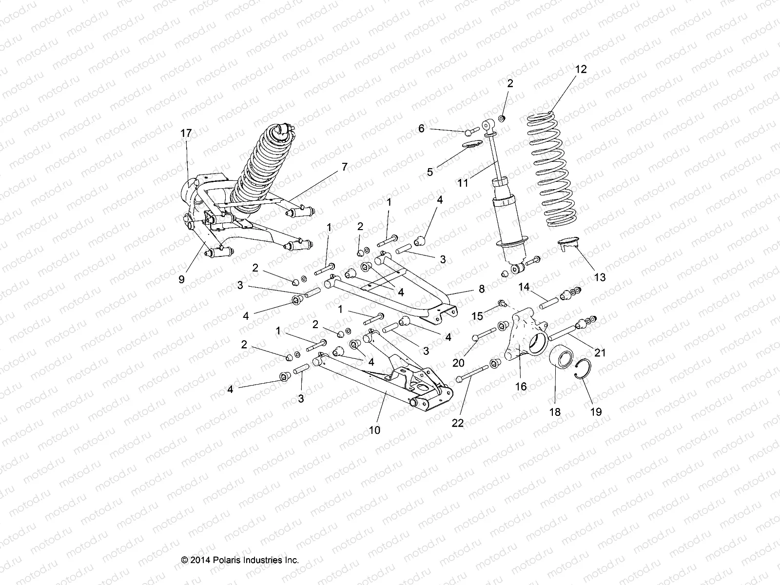 SUSPENSION | SUSPENSION, REAR - R16RTED1F1 (49RGRSUSPRR151KDSL)