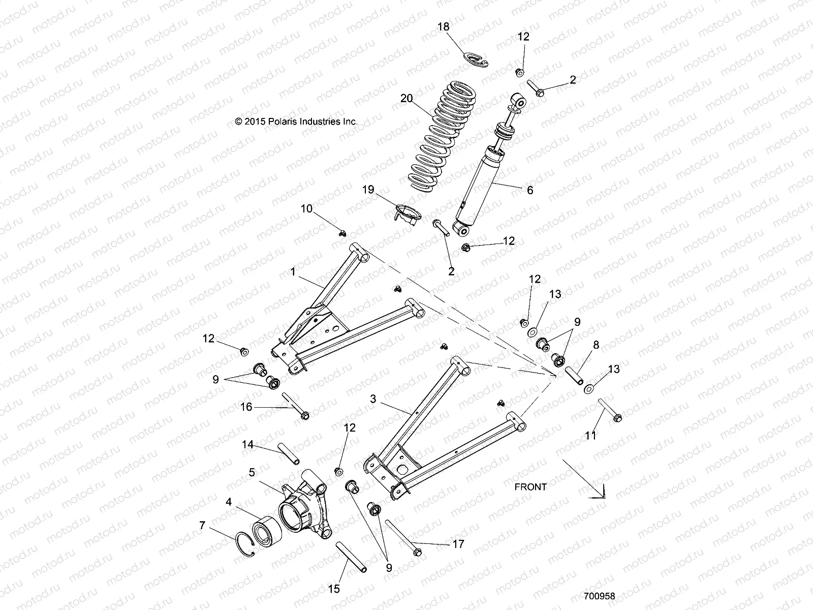SUSPENSION | SUSPENSION, REAR - R17RM250A1 (700958)