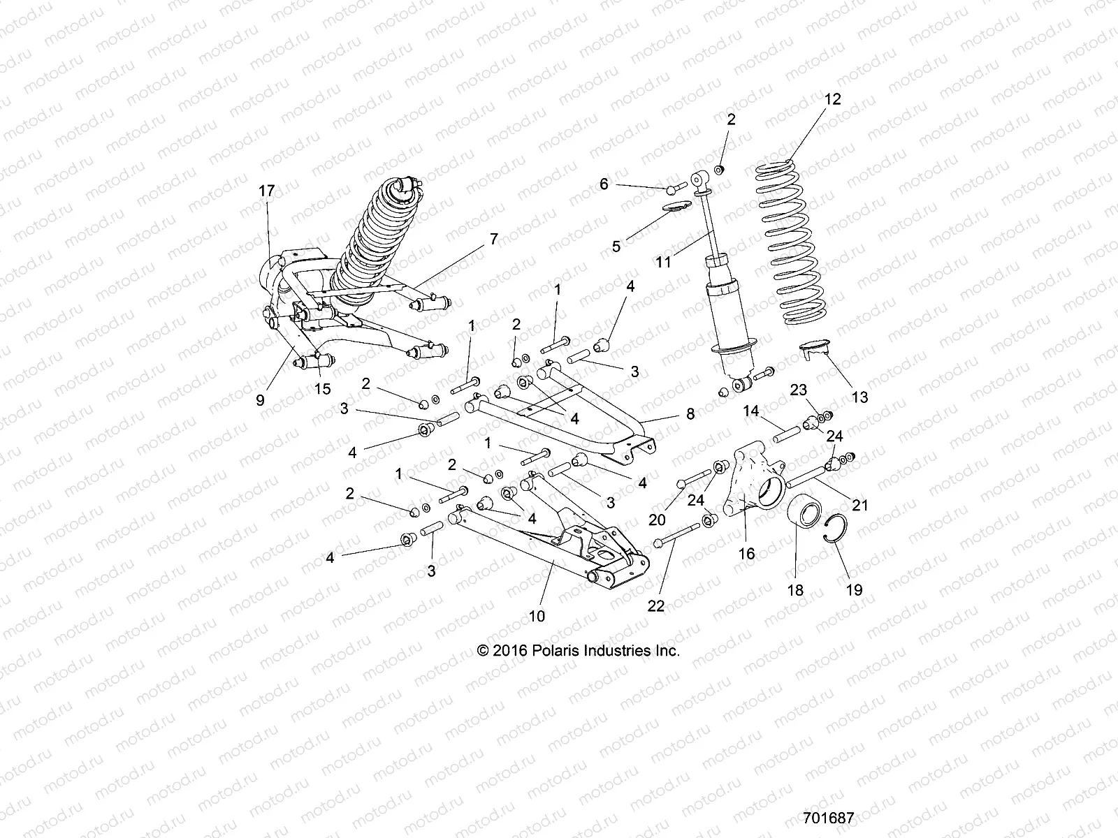 SUSPENSION | SUSPENSION, REAR - R17RTED1F1/SD1C1 (701687)