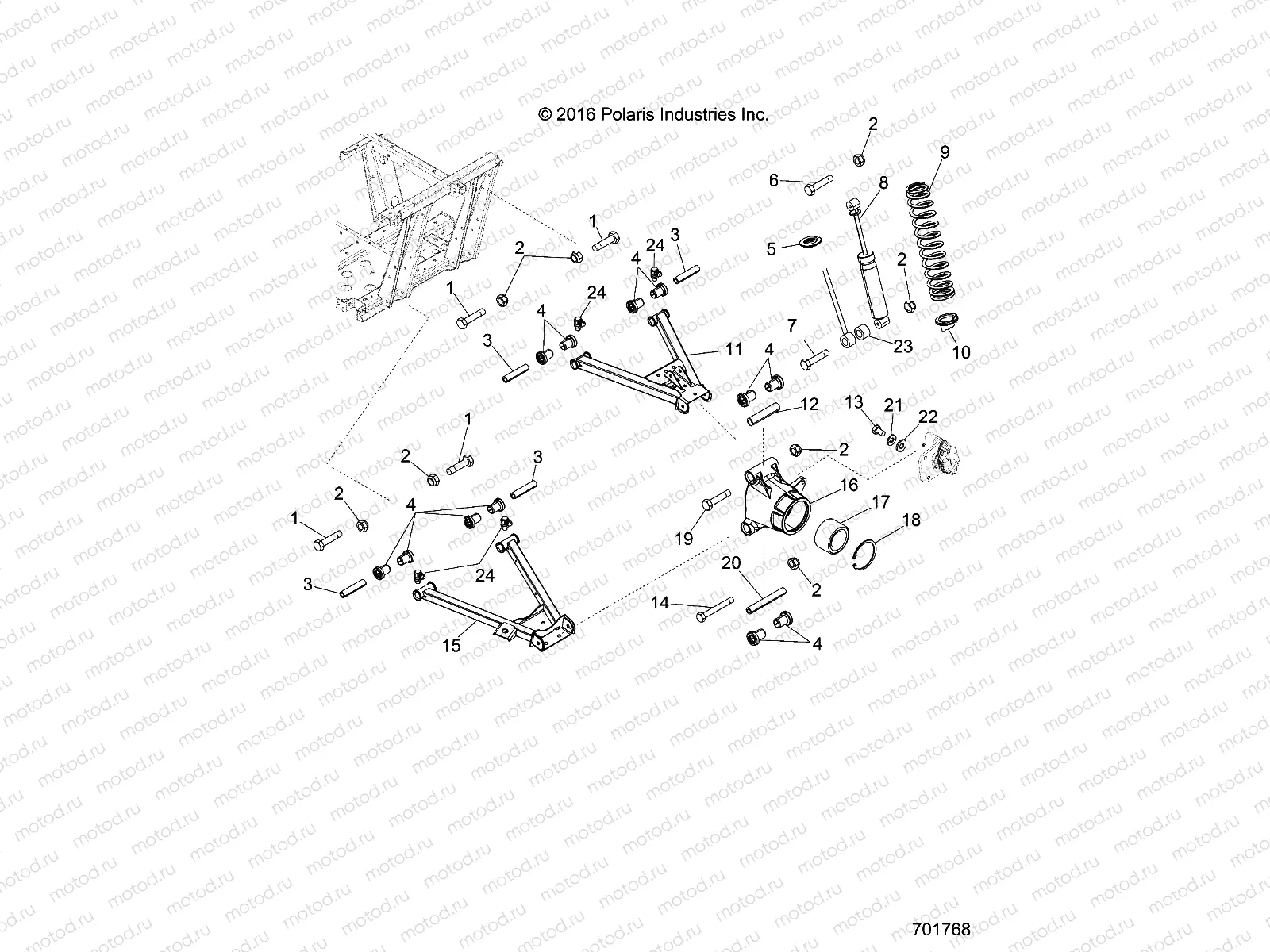 SUSPENSION | SUSPENSION, REAR - R18RMAL4G9 (701768)