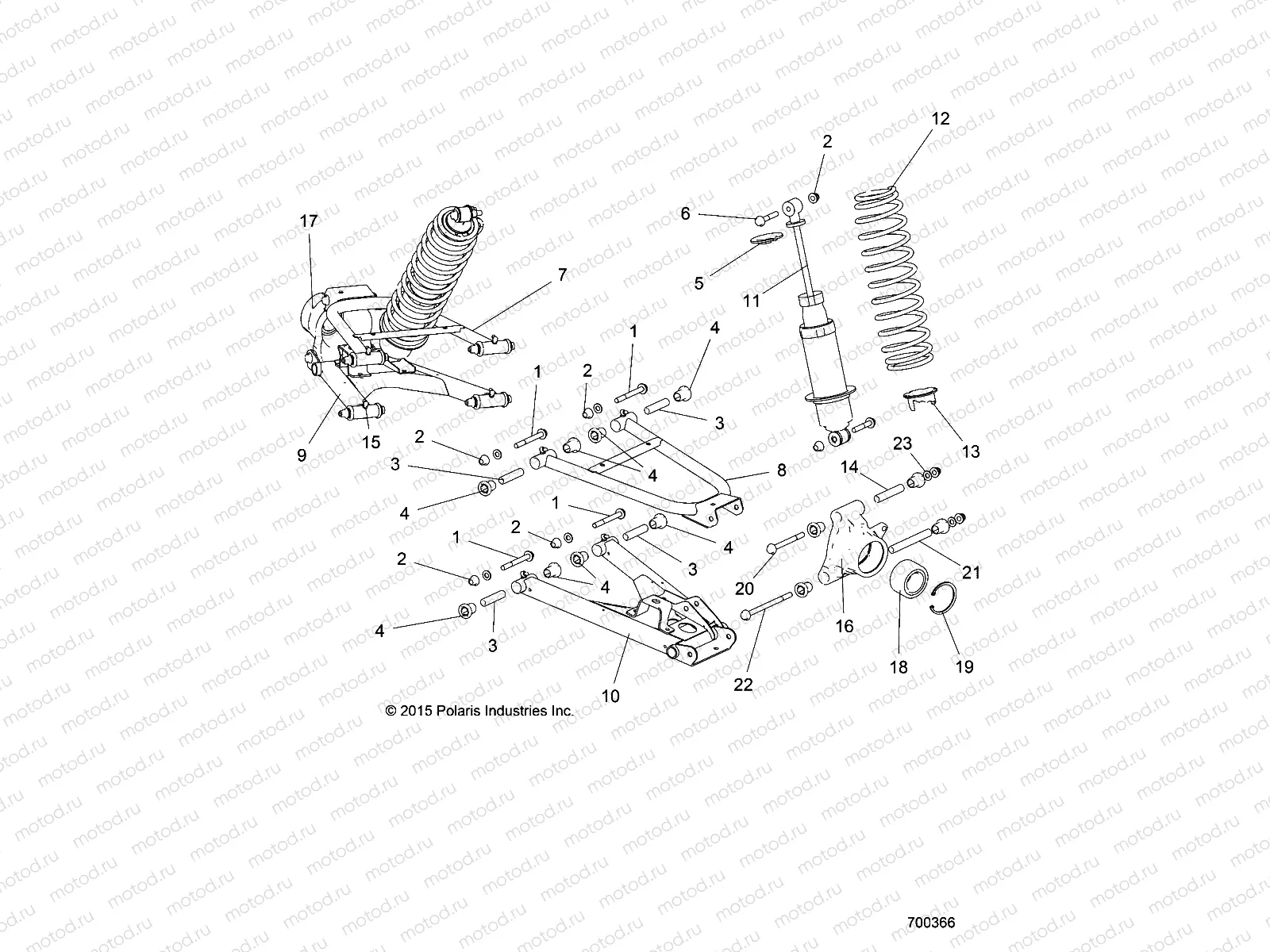 SUSPENSION | SUSPENSION, REAR - R18RTAD1B1/ED1N1 (700366)