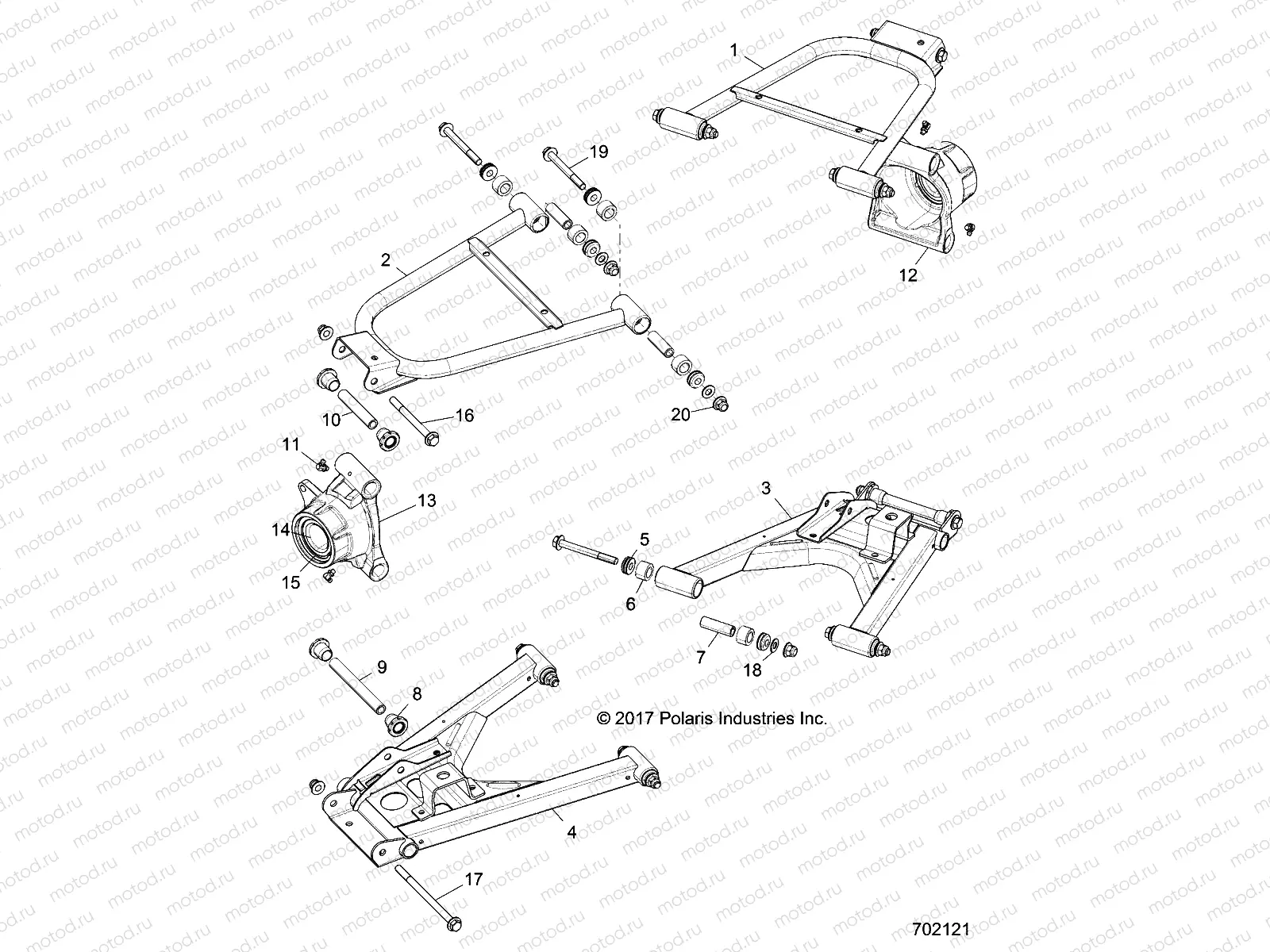 SUSPENSION | SUSPENSION, REAR - R18RTED1F1/SD1C1 (702121)