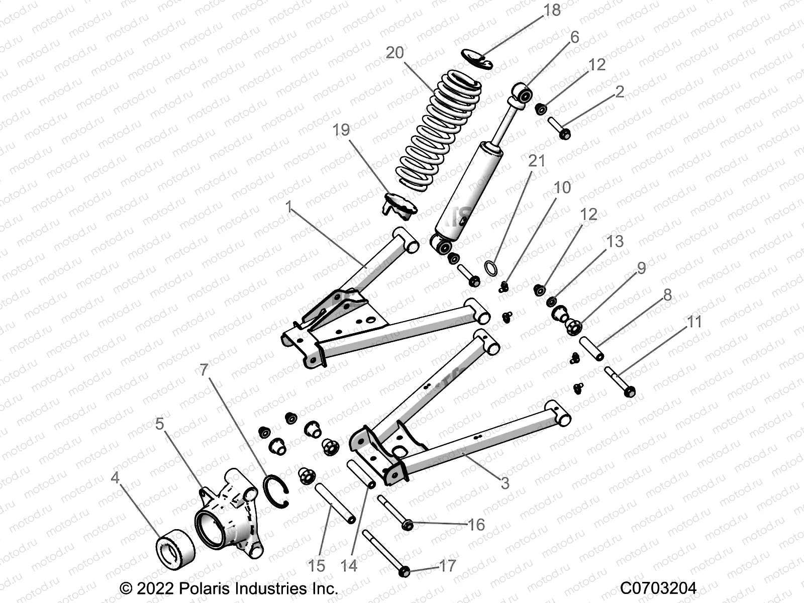 SUSPENSION | SUSPENSION, REAR - R22CCA57A1/A7 (C0703204)