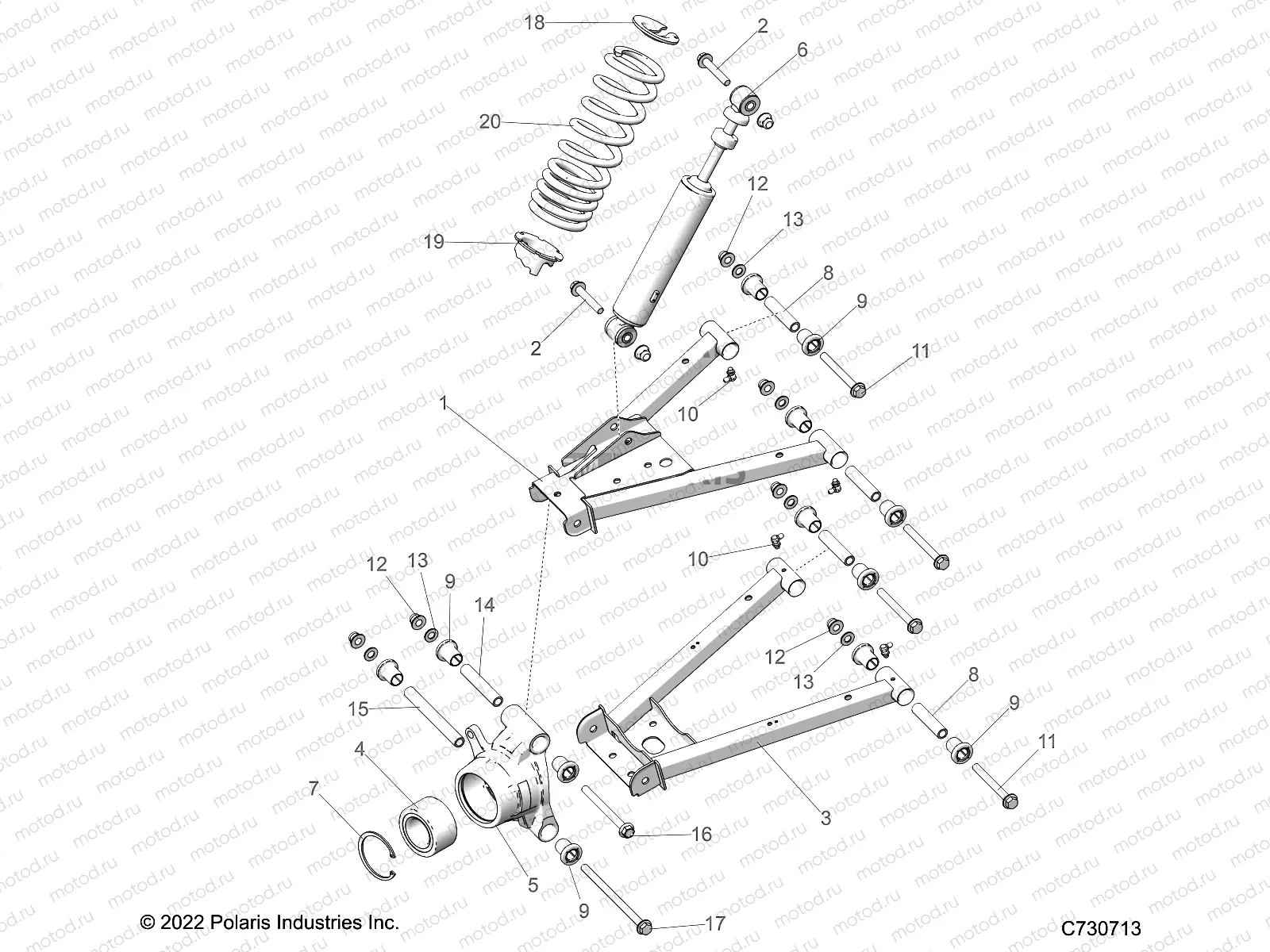 SUSPENSION | SUSPENSION, REAR - R23CDA57A1 (C730713)