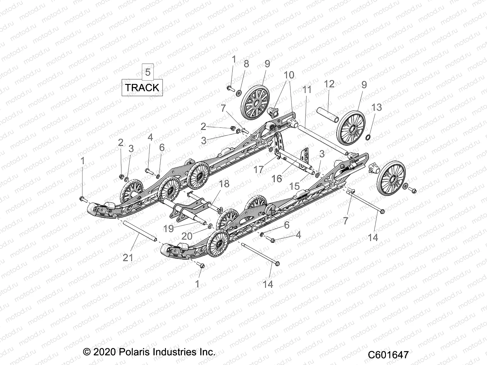 SUSPENSION | SUSPENSION, REAR - S21TDV6RS/6RE ALL OPTIONS (C601647)