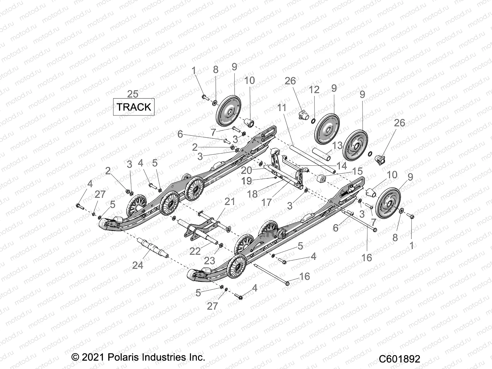 SUSPENSION | SUSPENSION, REAR - S22TDL6KSA (C601892)