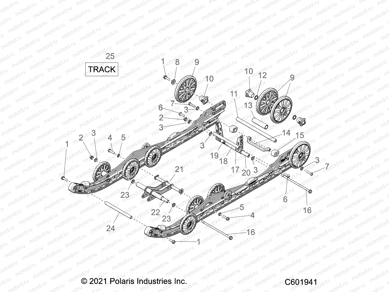 SUSPENSION | SUSPENSION, REAR - S22TDL8RS/8RE (C601941)