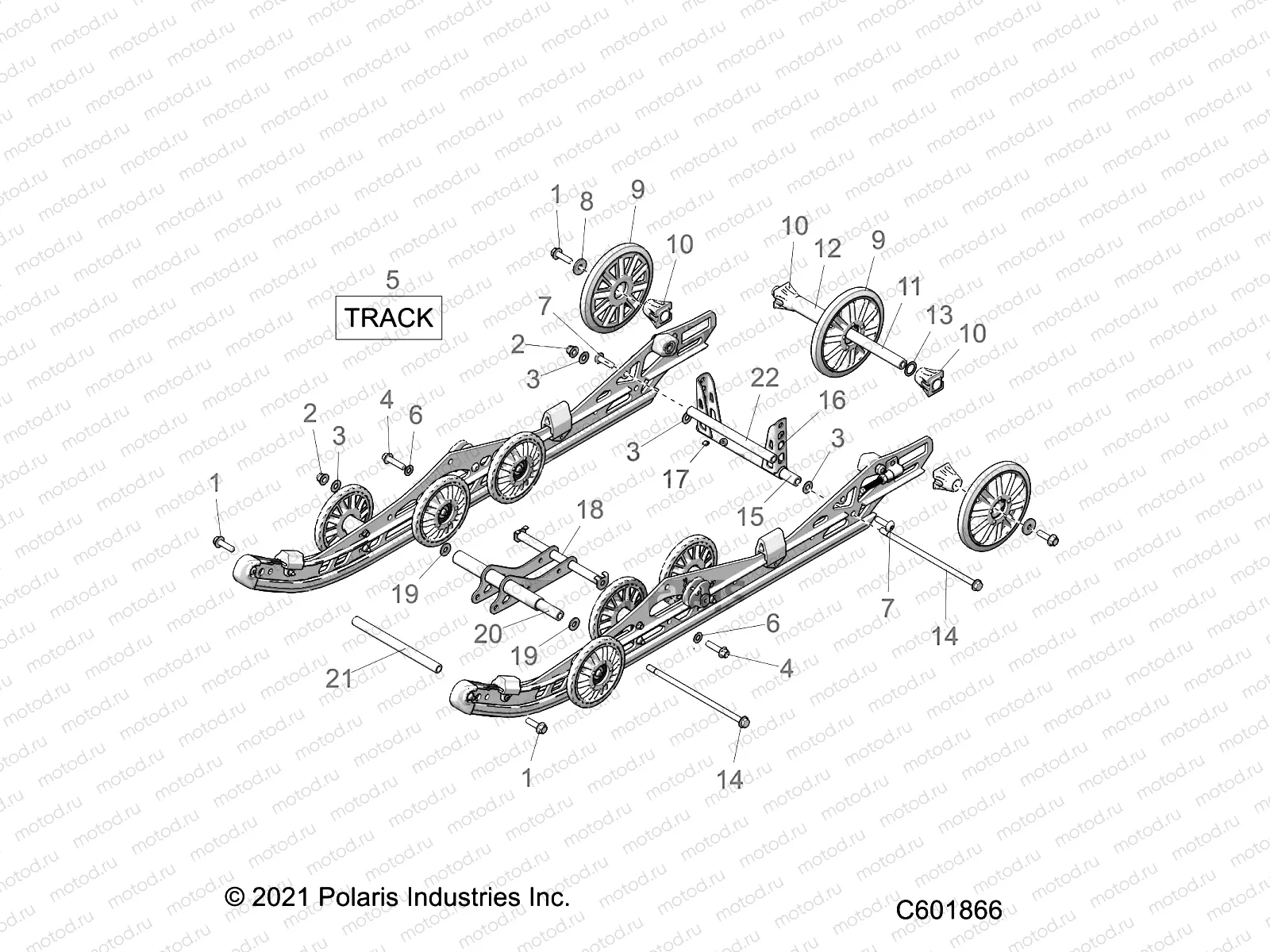 SUSPENSION | SUSPENSION, REAR - S22TKP8RS ALL OPTIONS (C601866)