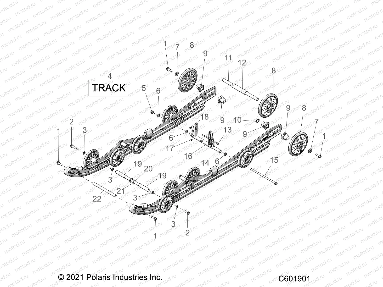 SUSPENSION | SUSPENSION, REAR - S22TLP8RS ALL OPTIONS (C601901)