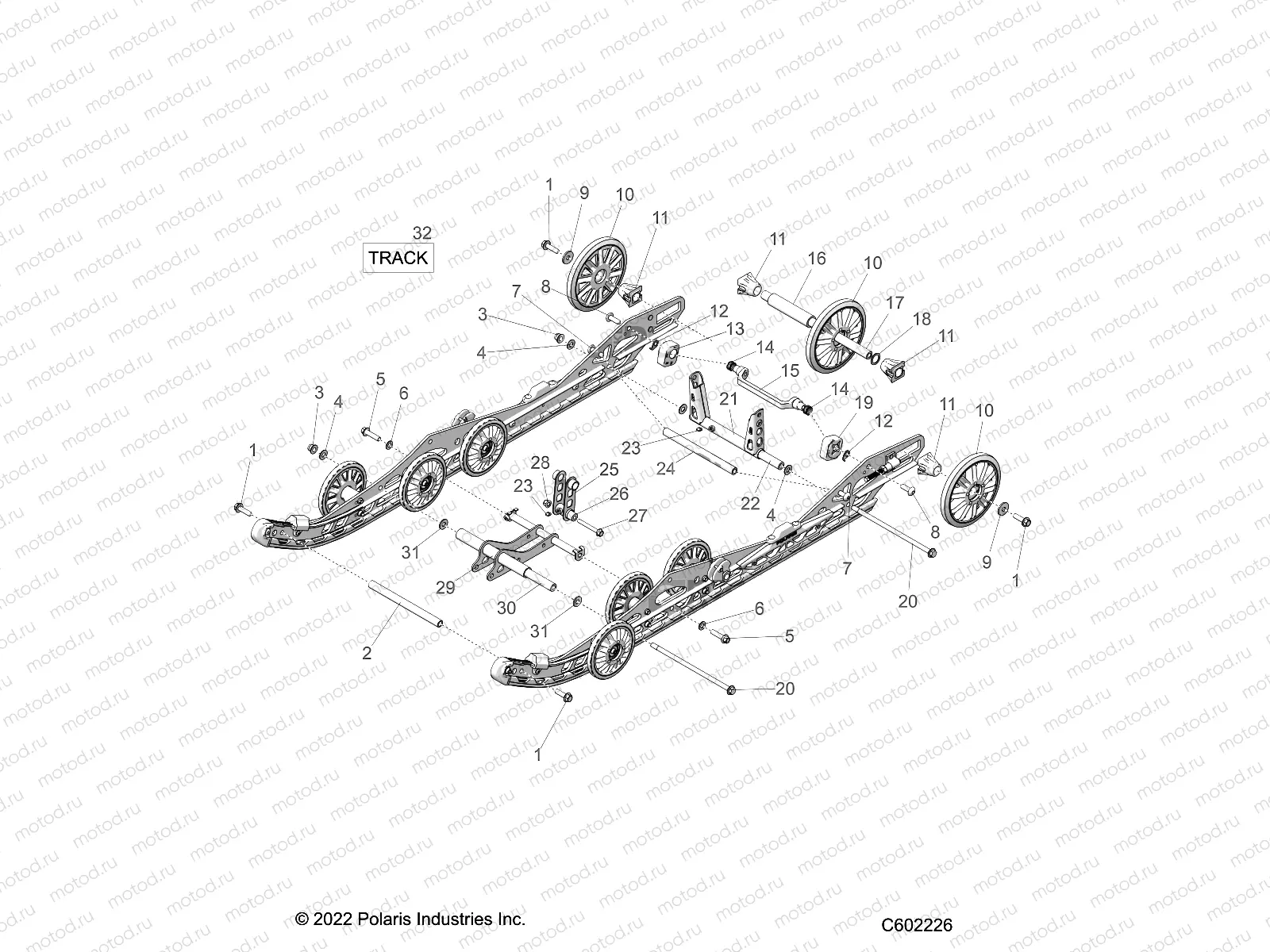 SUSPENSION | SUSPENSION, REAR - S23TDV8MS/8ME (C602226)