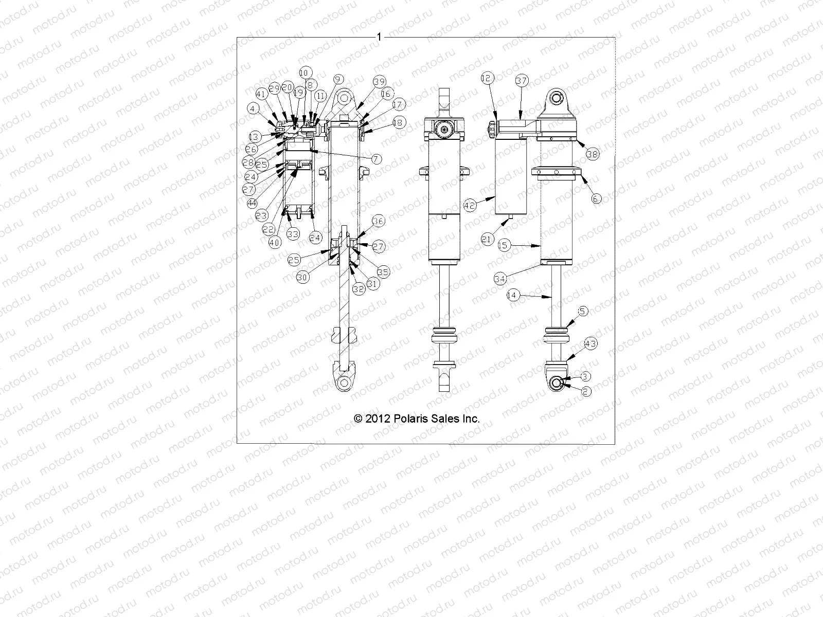 SUSPENSION | SUSPENSION, REAR SHOCK (7043916) - R13JT9EAK (49RGRSHOCKRR7043916)