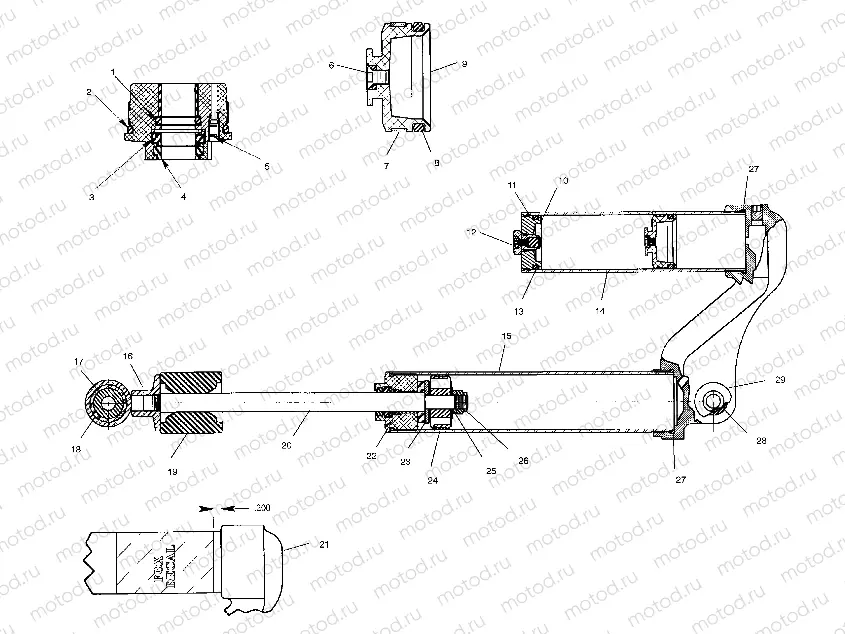 SUSPENSION | SUSPENSION, REAR SHOCK - A09BA50FA (4969976997C09)
