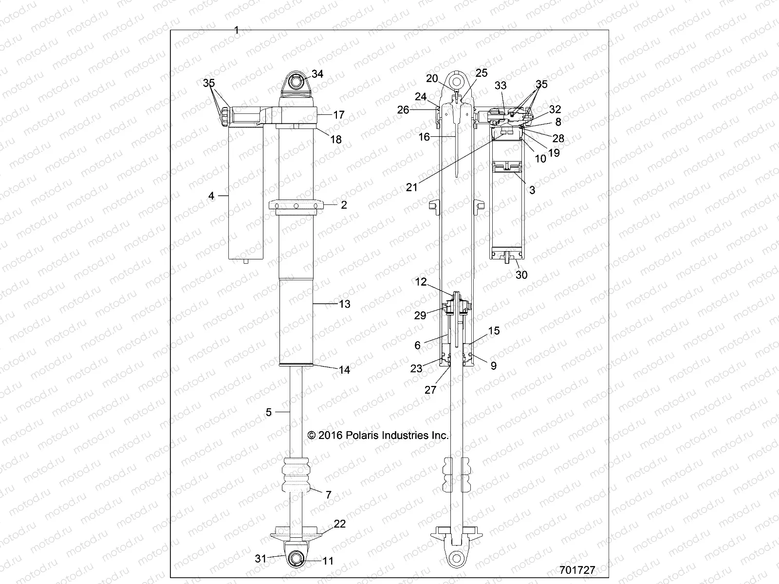 SUSPENSION | SUSPENSION, REAR SHOCK INTERNALS - Z17VFE99AM/AW/LW/AP/M99AB(701726)