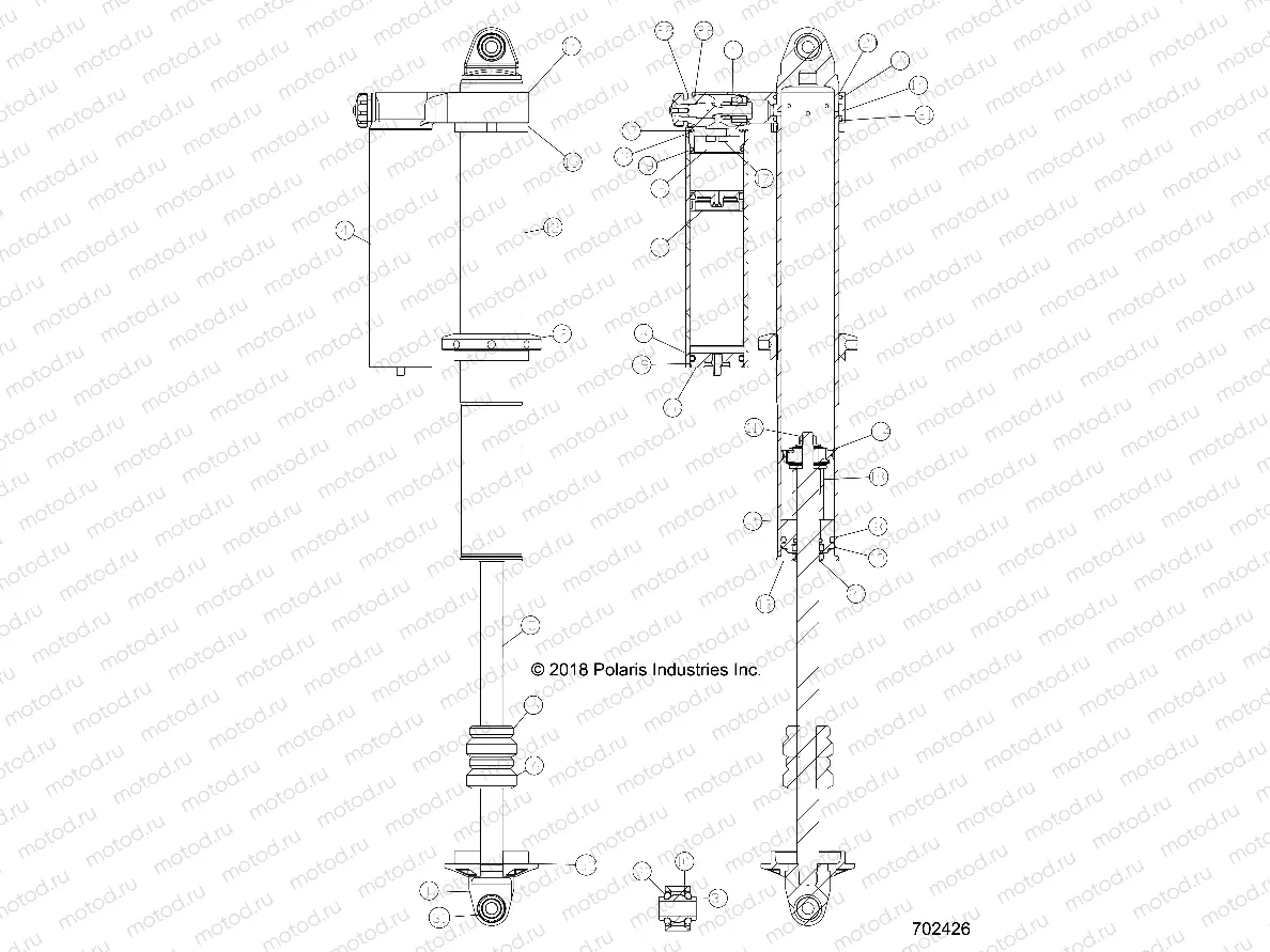SUSPENSION | SUSPENSION, REAR SHOCK INTERNALS - Z18VFM99AL (702426)