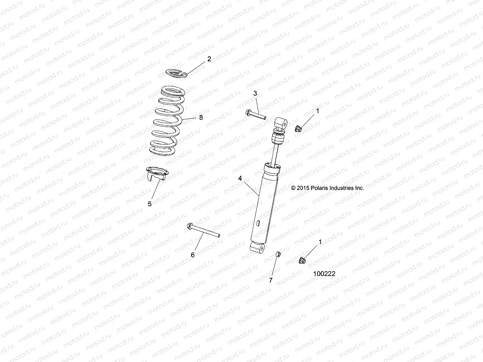 SUSPENSION | SUSPENSION, REAR SHOCK MOUNTING - A16DAE87AL (100222)