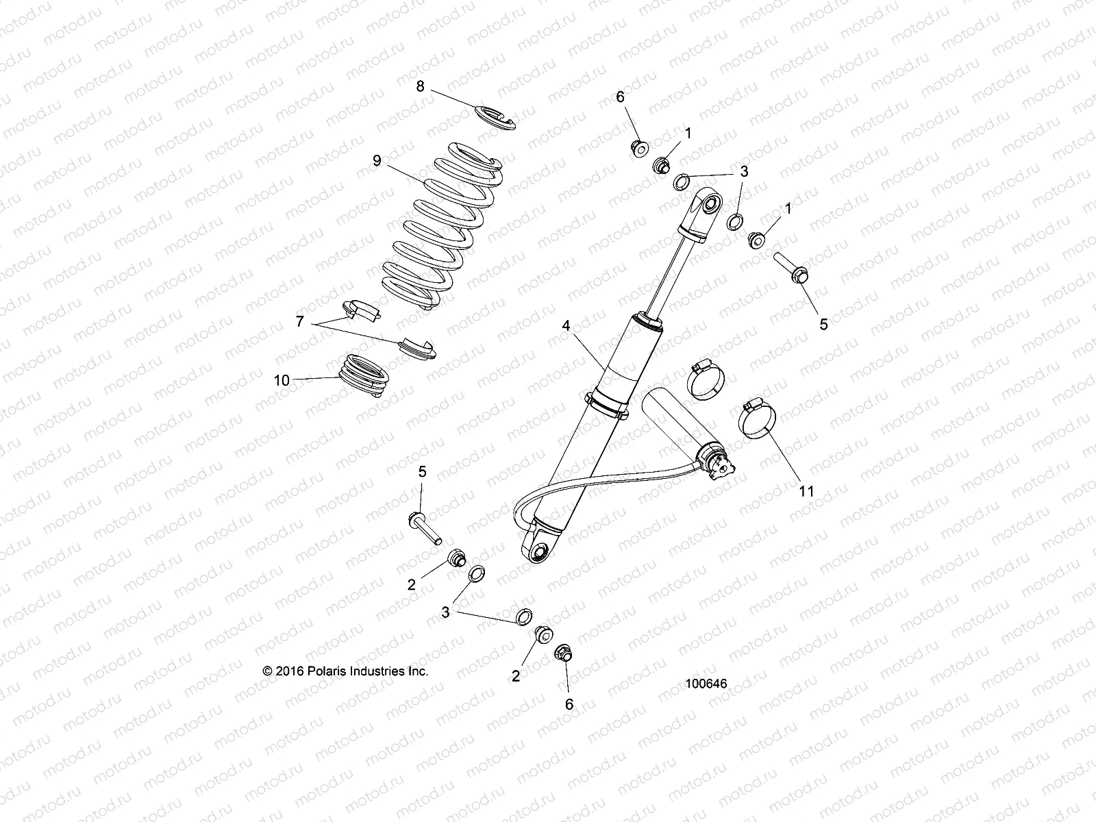 SUSPENSION | SUSPENSION, REAR SHOCK MOUNTING - A17DCE87AU (100646)