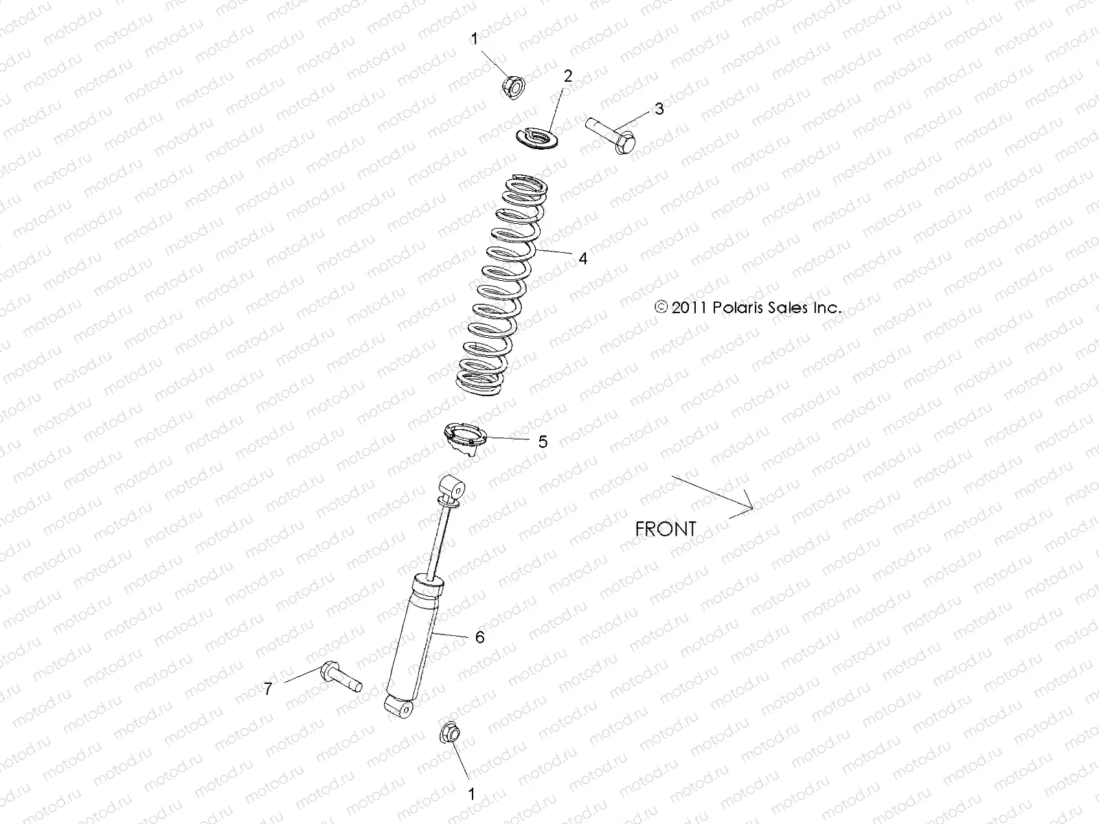 SUSPENSION | SUSPENSION, REAR SHOCK MOUNTING - A19DAE57A4 (49RGRSHOCKMTGRR12RZR570)