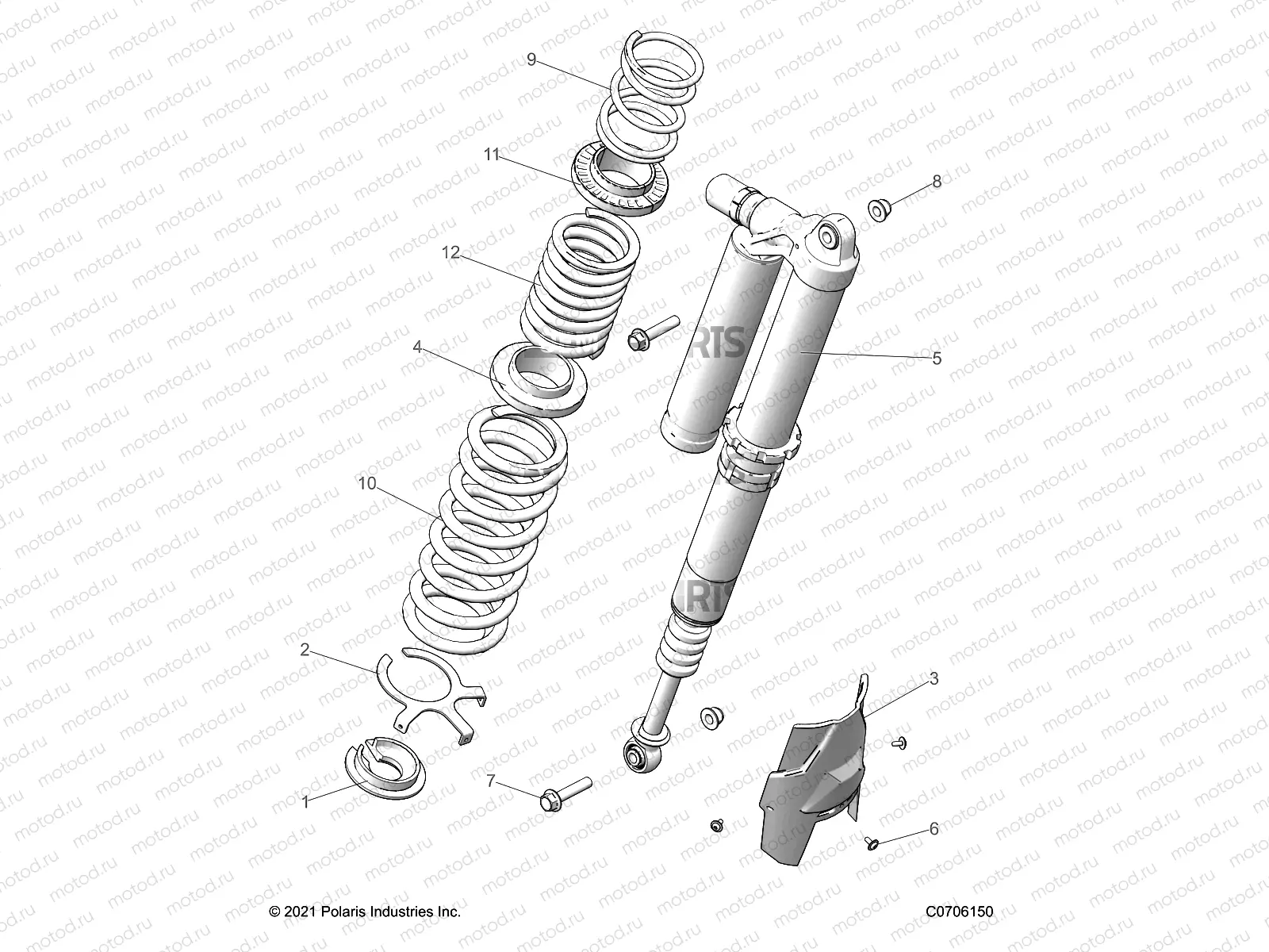 SUSPENSION | SUSPENSION, REAR SHOCK MOUNTING, DELUXE - Z22MAU92AP/BP (C0702880-2)