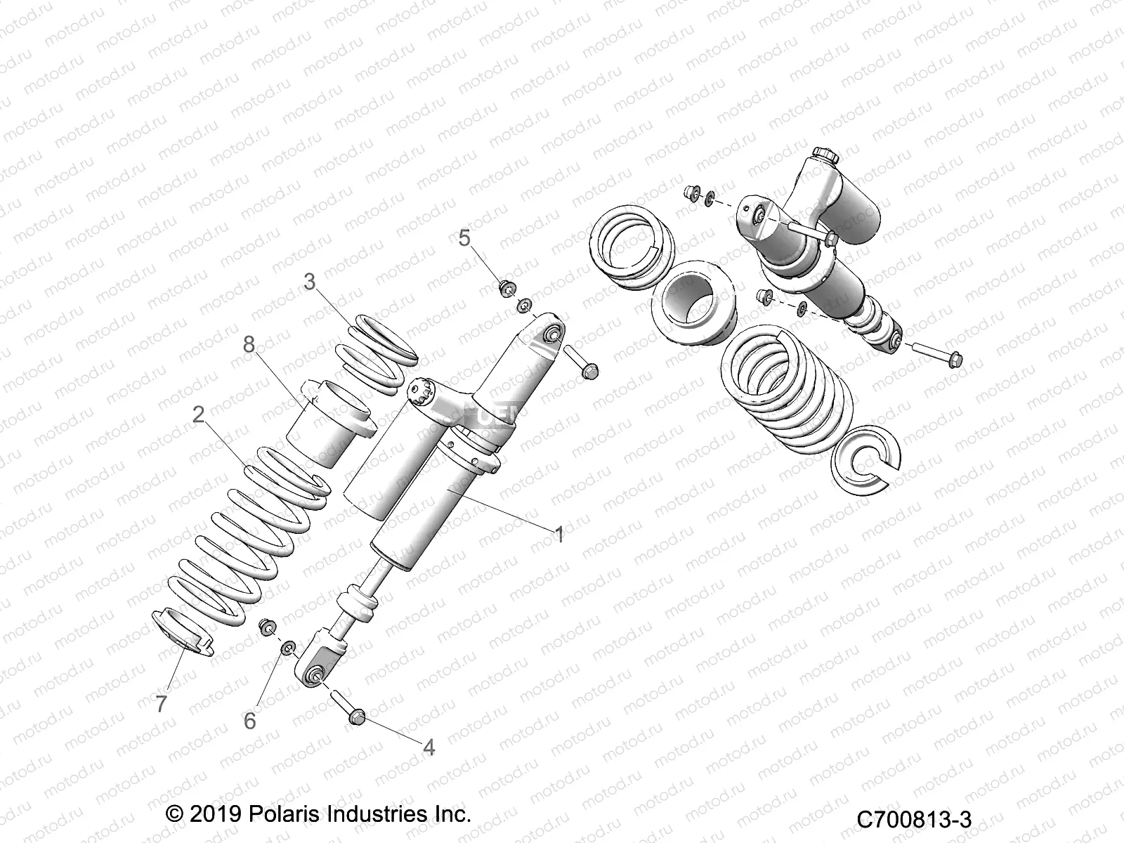 SUSPENSION | SUSPENSION, REAR SHOCK MOUNTING - G23GMP99A/99B (C700813-3)