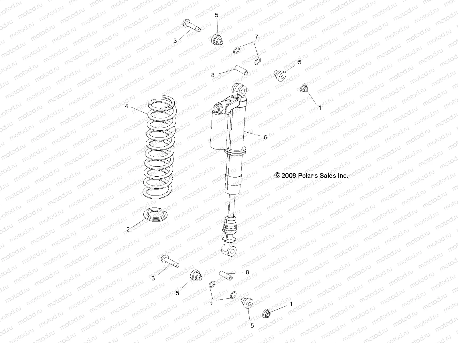 SUSPENSION | SUSPENSION, REAR SHOCK MOUNTING - R09VH76AX (49RGRSHOCKMTGRR09RZRS)