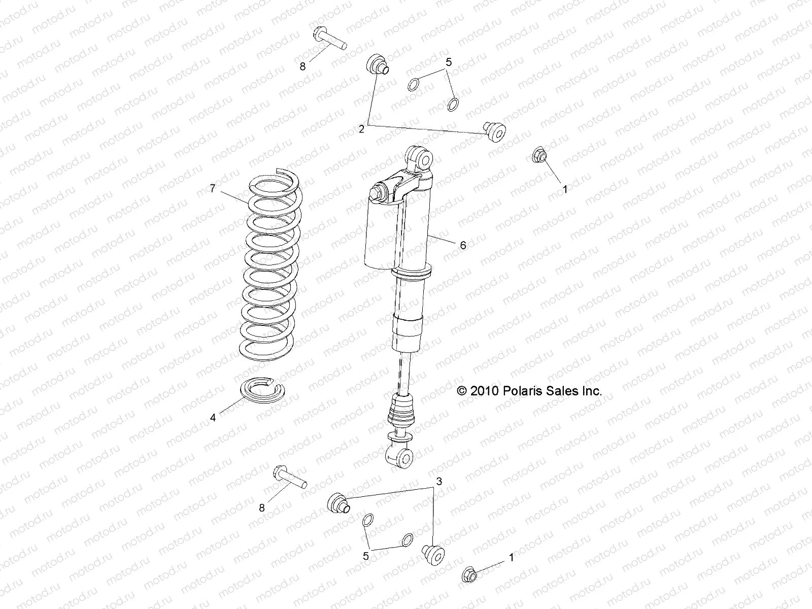 SUSPENSION | SUSPENSION, REAR SHOCK MOUNTING - R10VH76AI (49RGRSHOCKRR7043645)