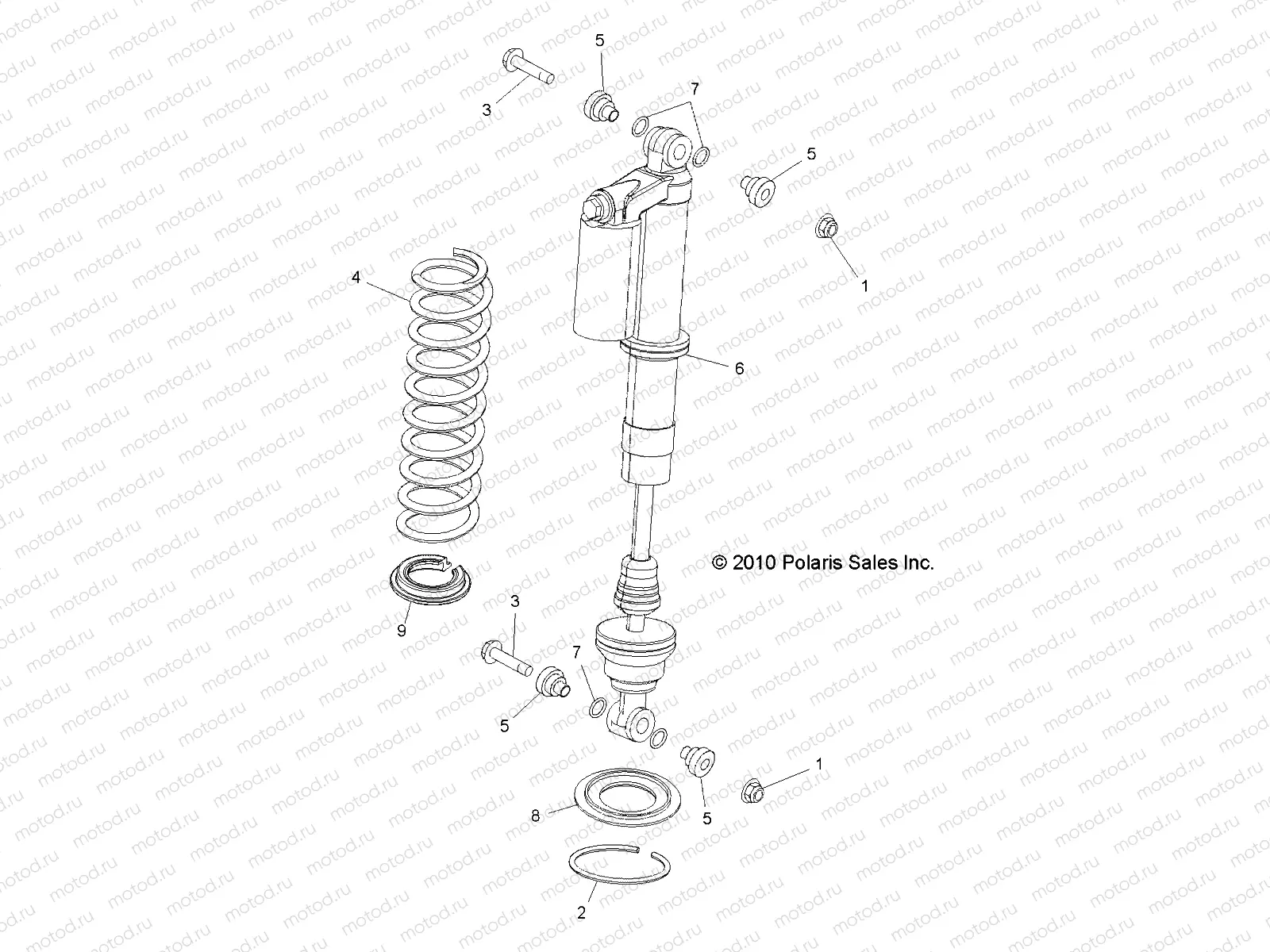 SUSPENSION | SUSPENSION, REAR SHOCK MOUNTING - R10XH76AA (49RGRSHOCKMTGRR10RZRS4)