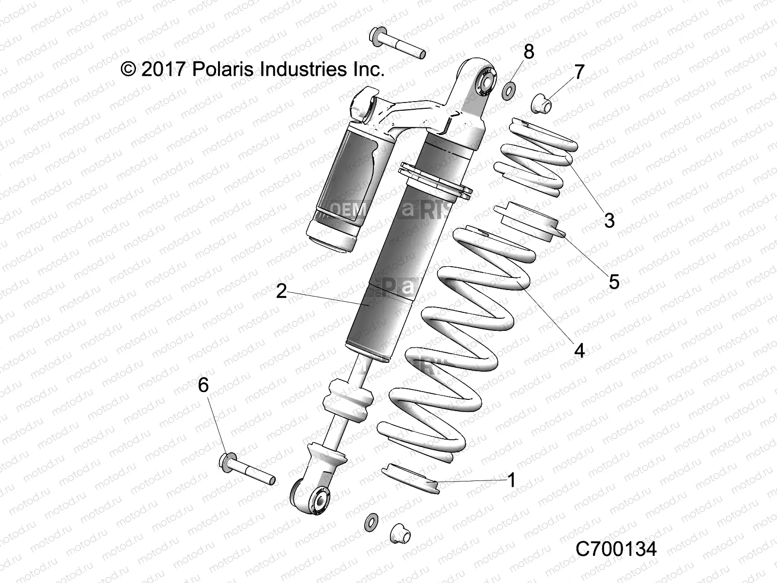 SUSPENSION | SUSPENSION, REAR SHOCK MOUNTING - R18RHE99NK (C700134)