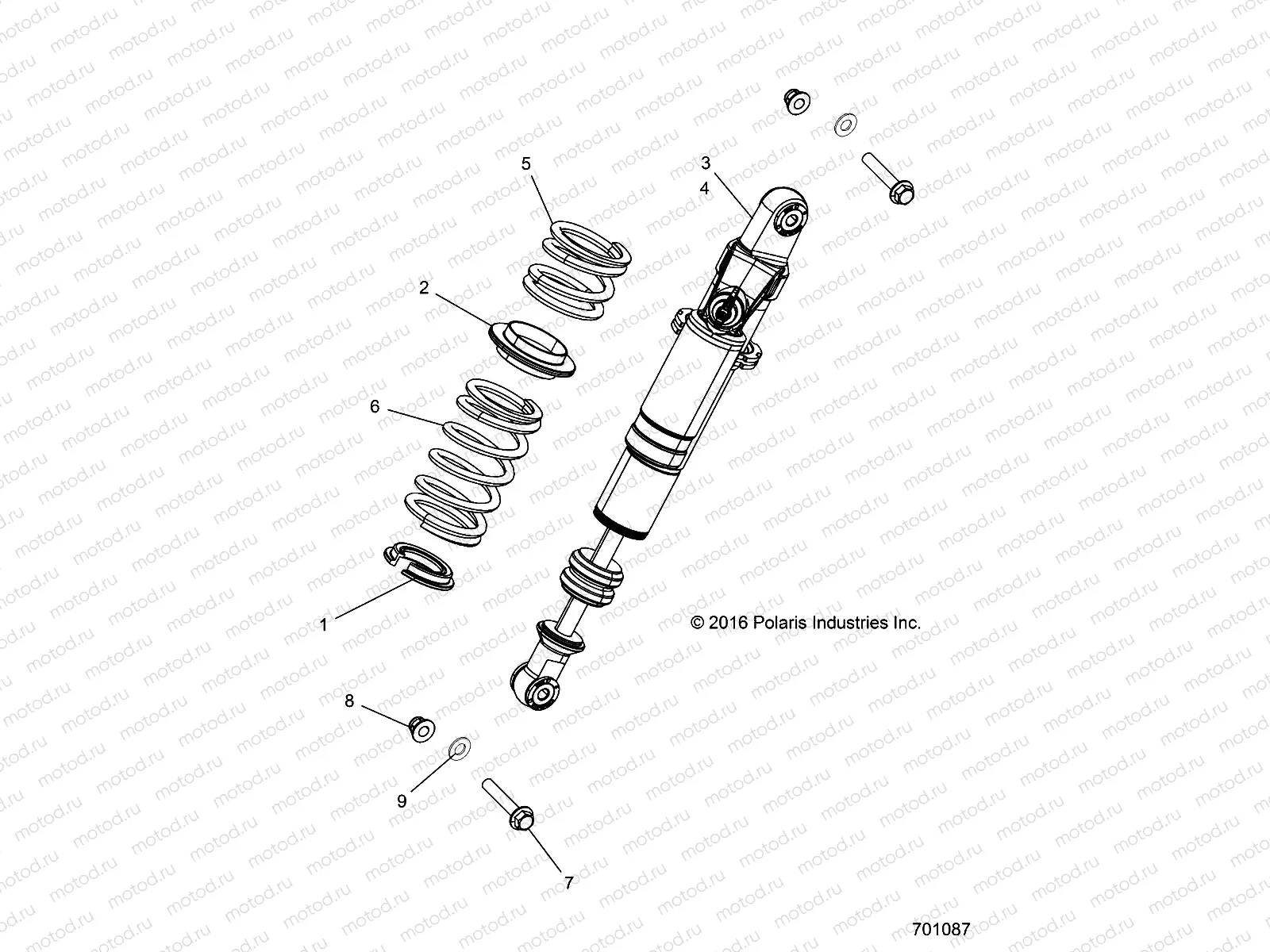 SUSPENSION | SUSPENSION, REAR SHOCK MOUNTING - R19RGU99AF/UBF/UAM/UBM/KAK/KBK (701087)