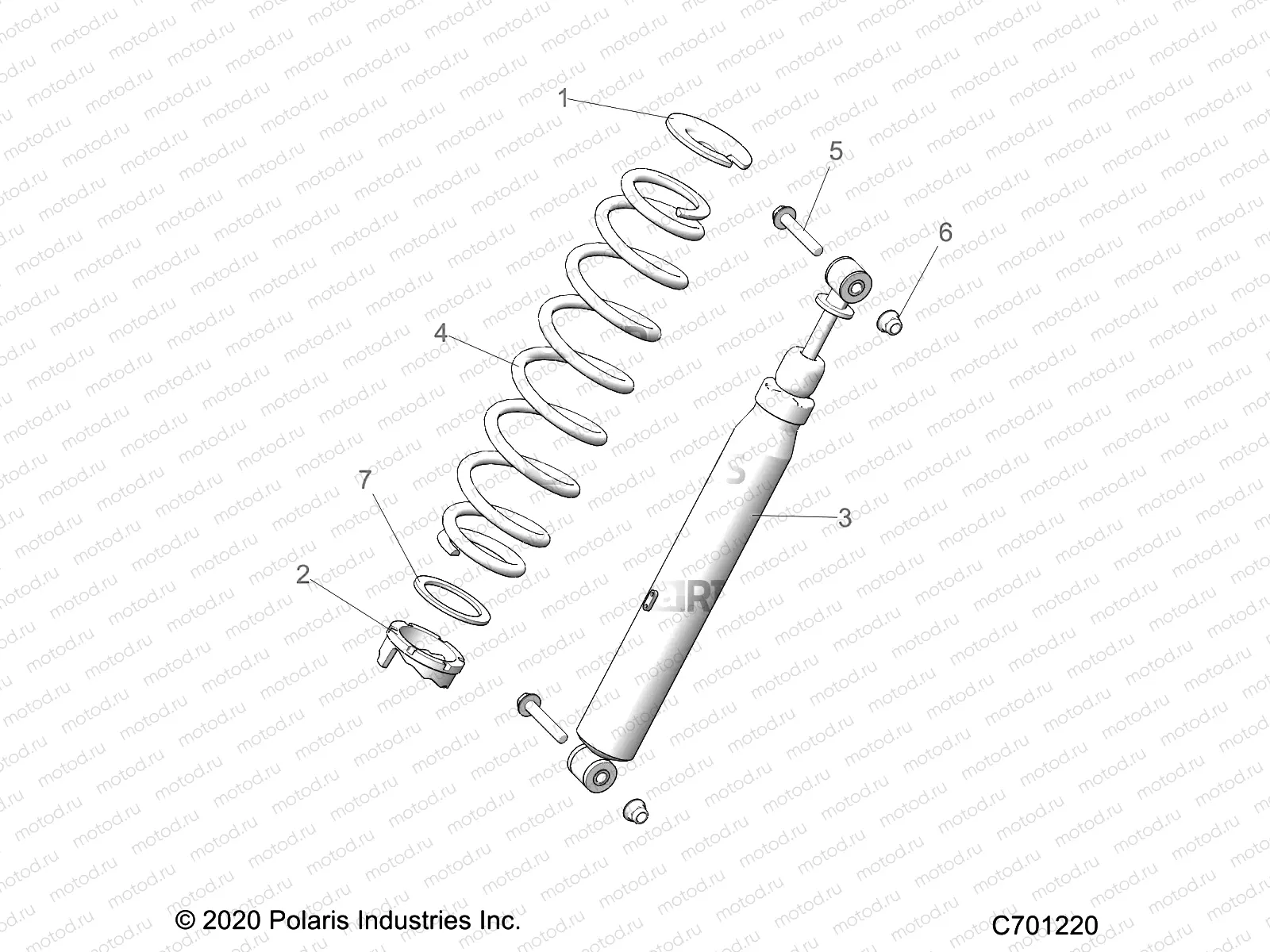 SUSPENSION | SUSPENSION, REAR SHOCK MOUNTING - R23RRV99AC (C701220)
