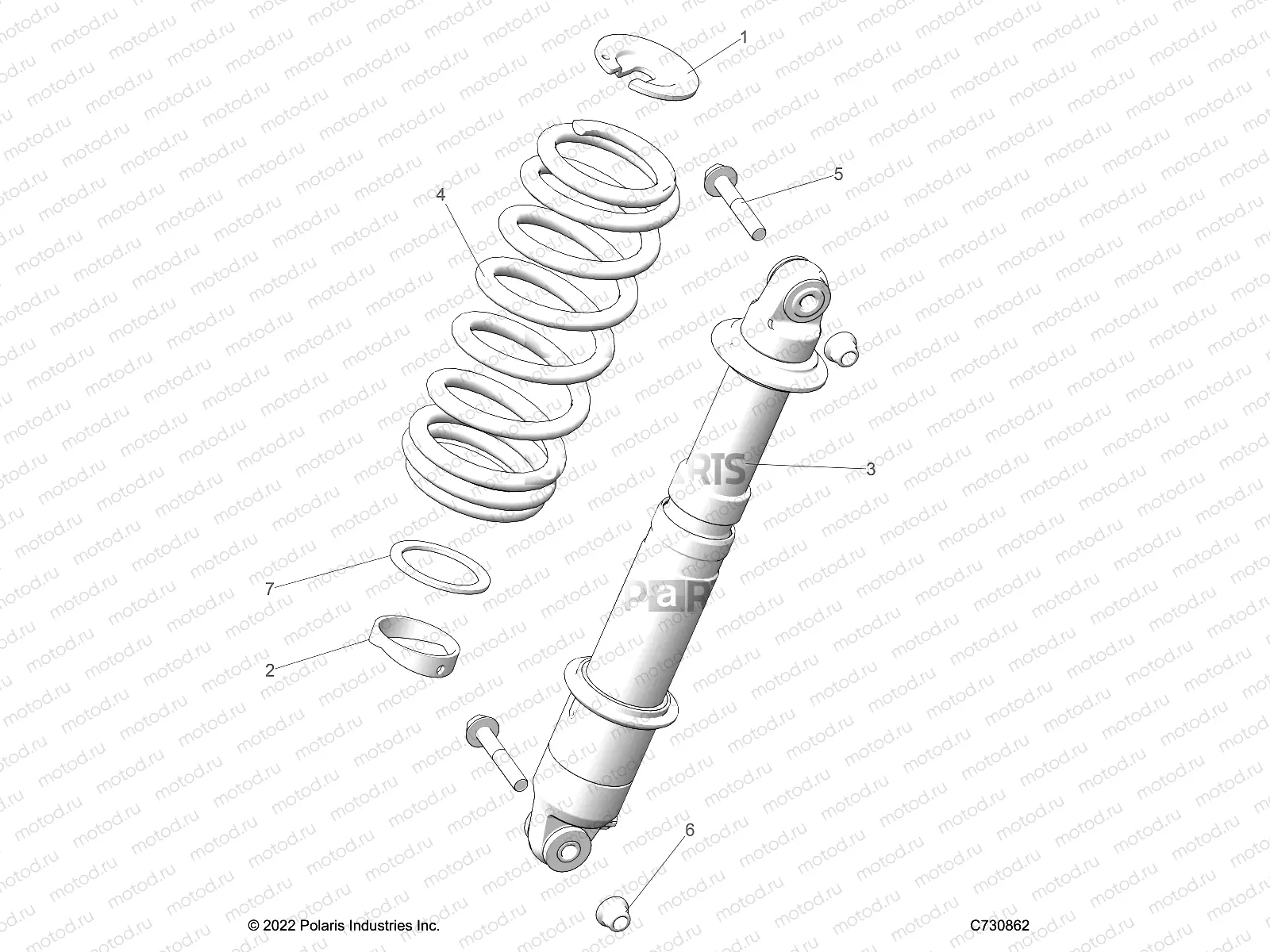 SUSPENSION | SUSPENSION, REAR SHOCK MOUNTING - R23RSU99B9/BJ/BK/BX (C730862)