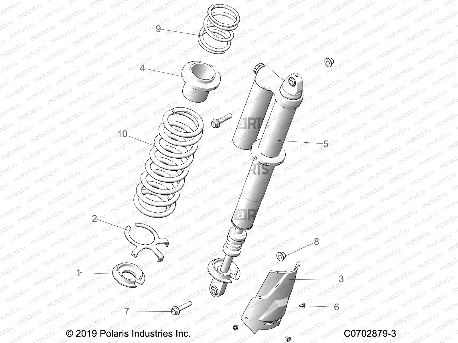 SUSPENSION | SUSPENSION, REAR SHOCK MOUNTING, STANDARD/PREMIUM - Z20RAB92AC/BC/AK/BK/AR/BR/C92AC/BC/AR/BR/BE/AE/E92AH/BH/AT/BT (C0702879-3)